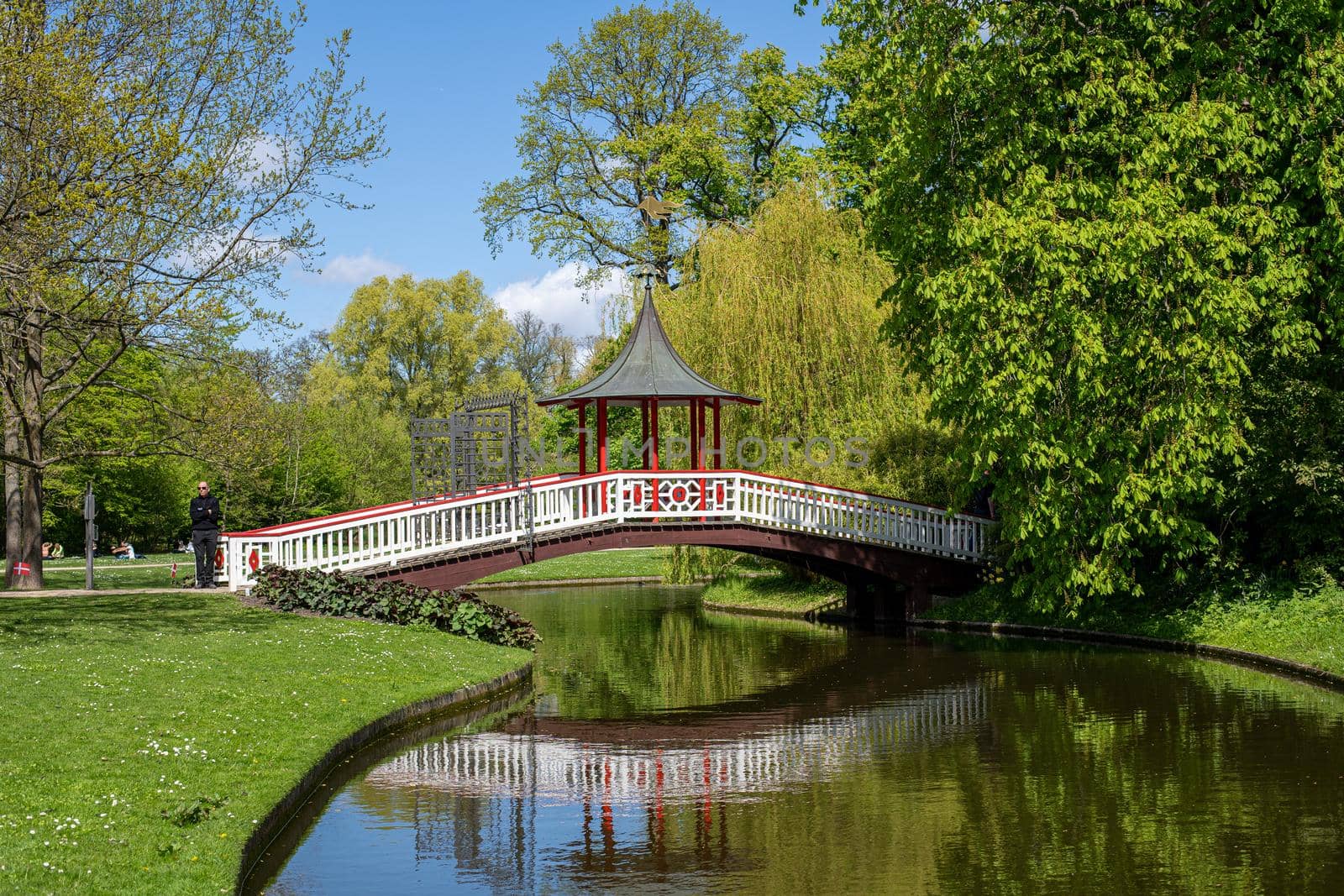 Chinese Bridge in Frederiksberg Park, Denmark by oliverfoerstner