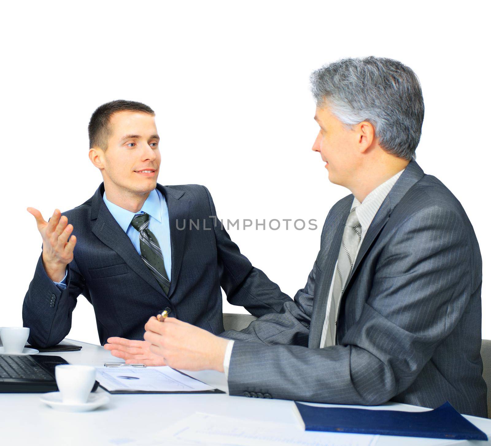 A business team sitting in office and planning work by SmartPhotoLab