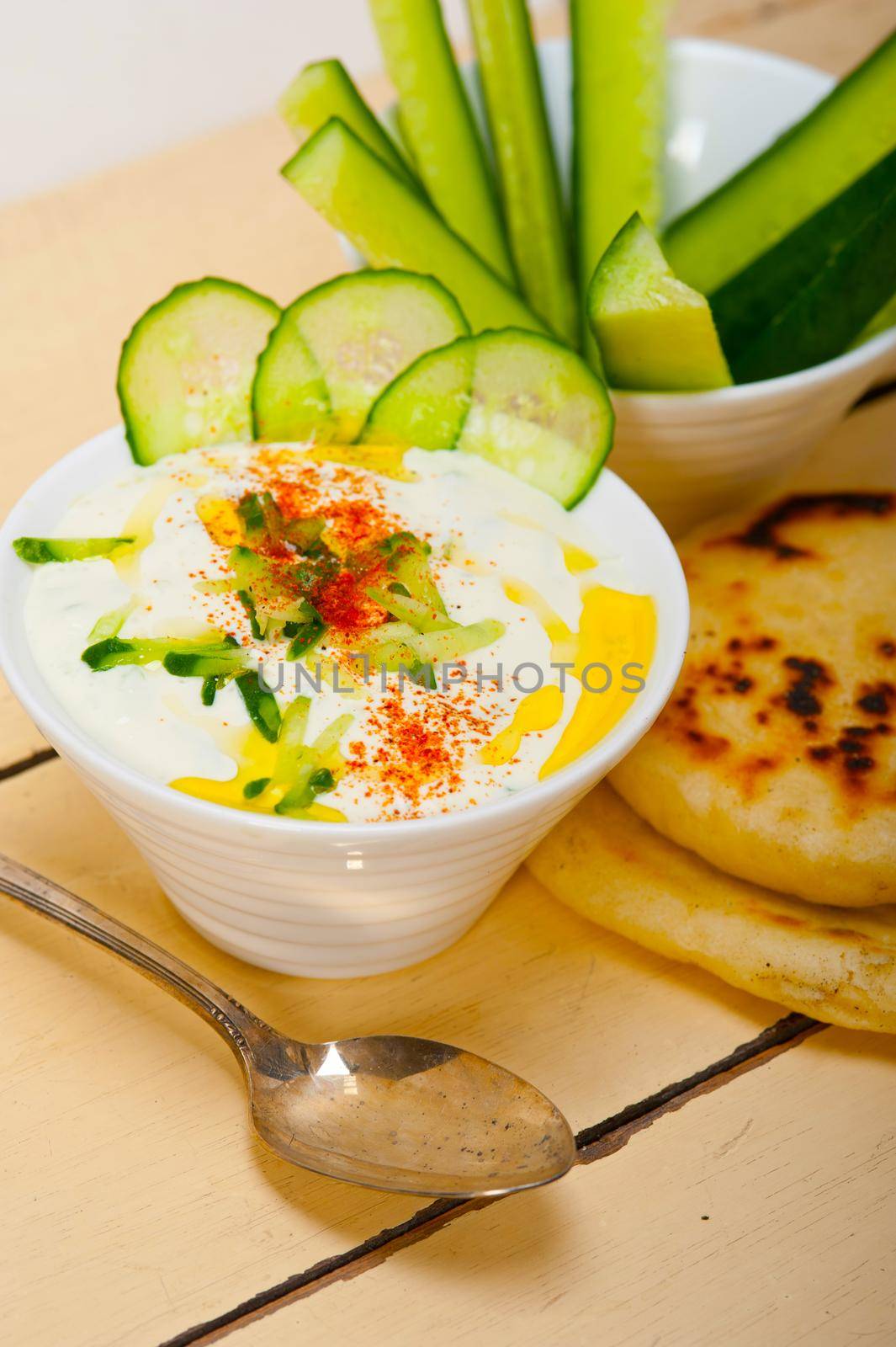 Arab middle east goat yogurt and cucumber salad  by keko64