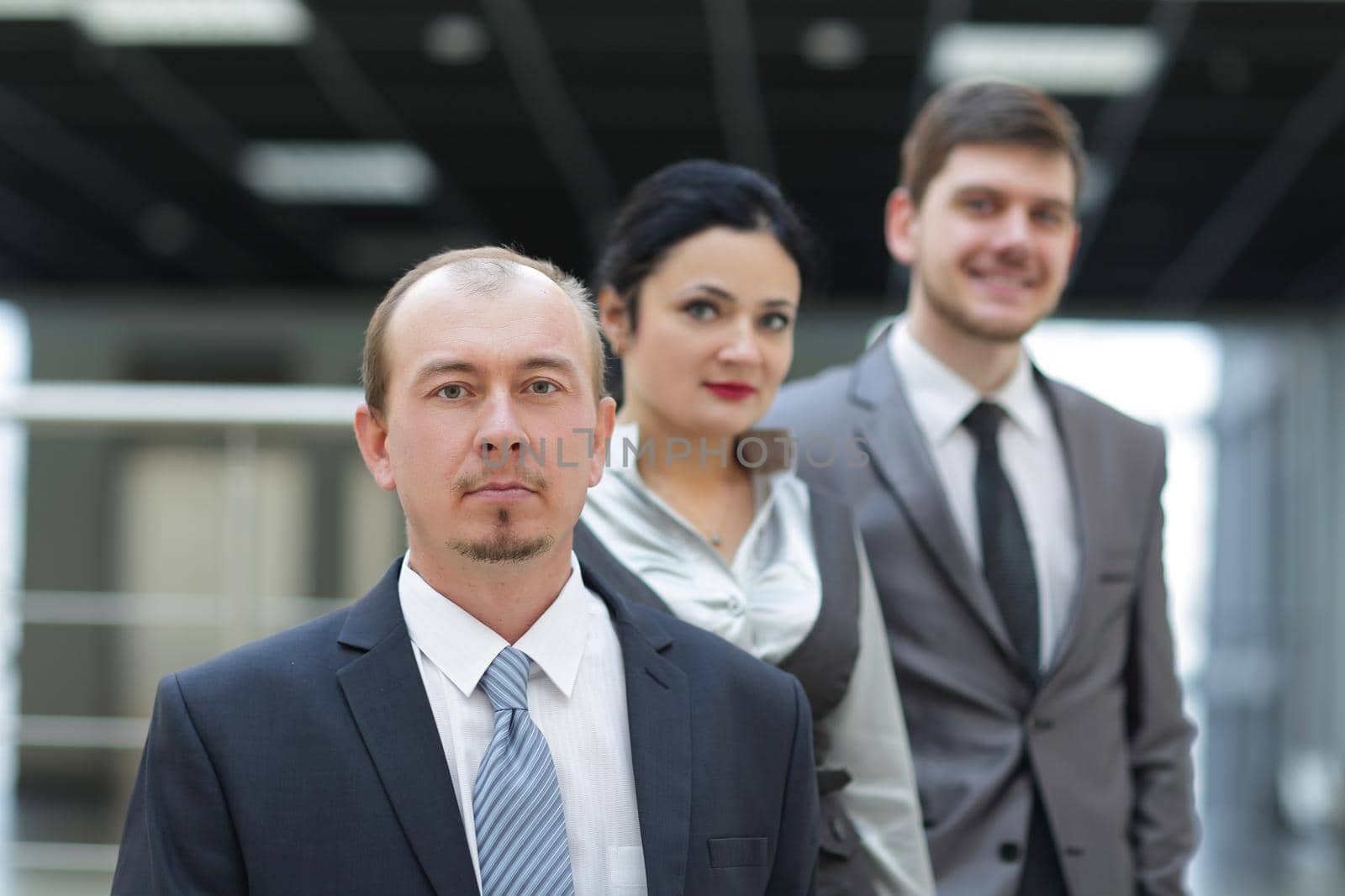 group of business people on the background of the office.photo with copy space