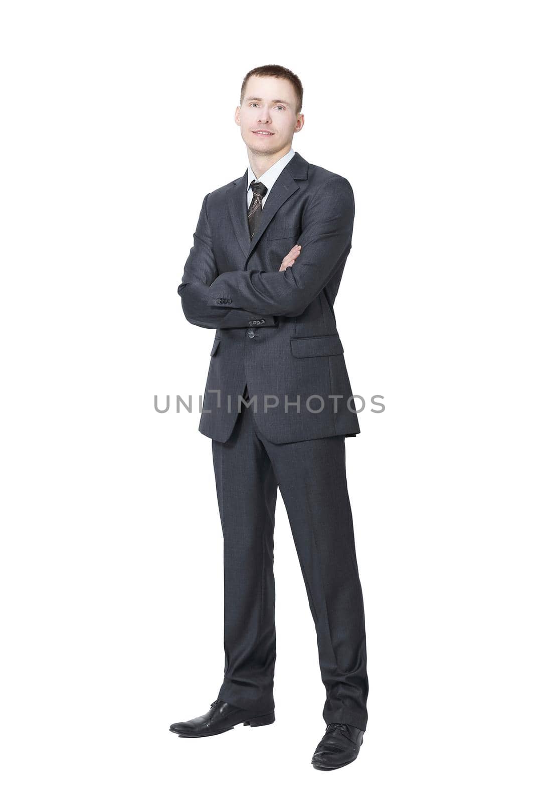 portrait of a successful young businessman.isolated on white by SmartPhotoLab