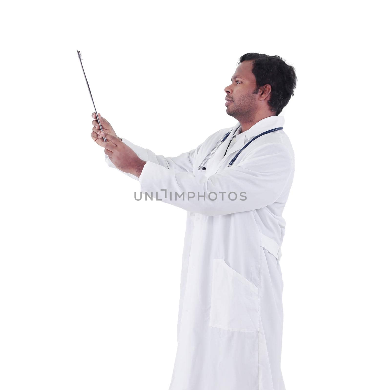 Doctor working in hospital writing a prescription, Healthcare a by SmartPhotoLab