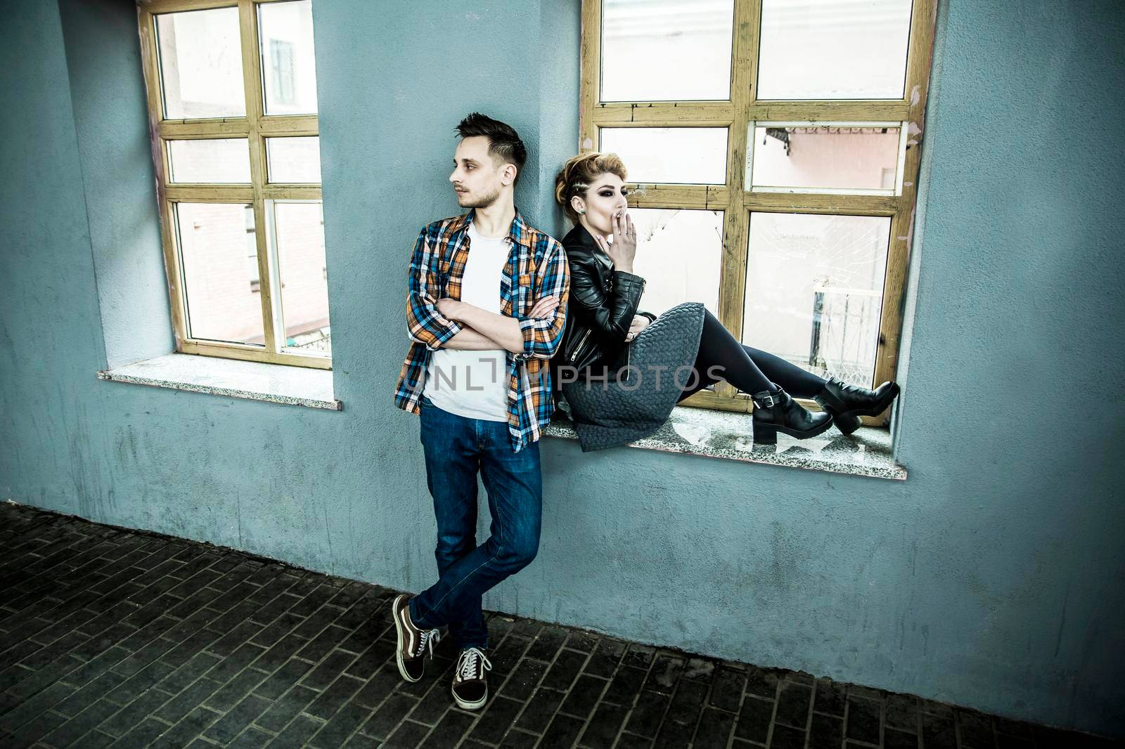 young couple in quarrel because of problems in the relationship by SmartPhotoLab