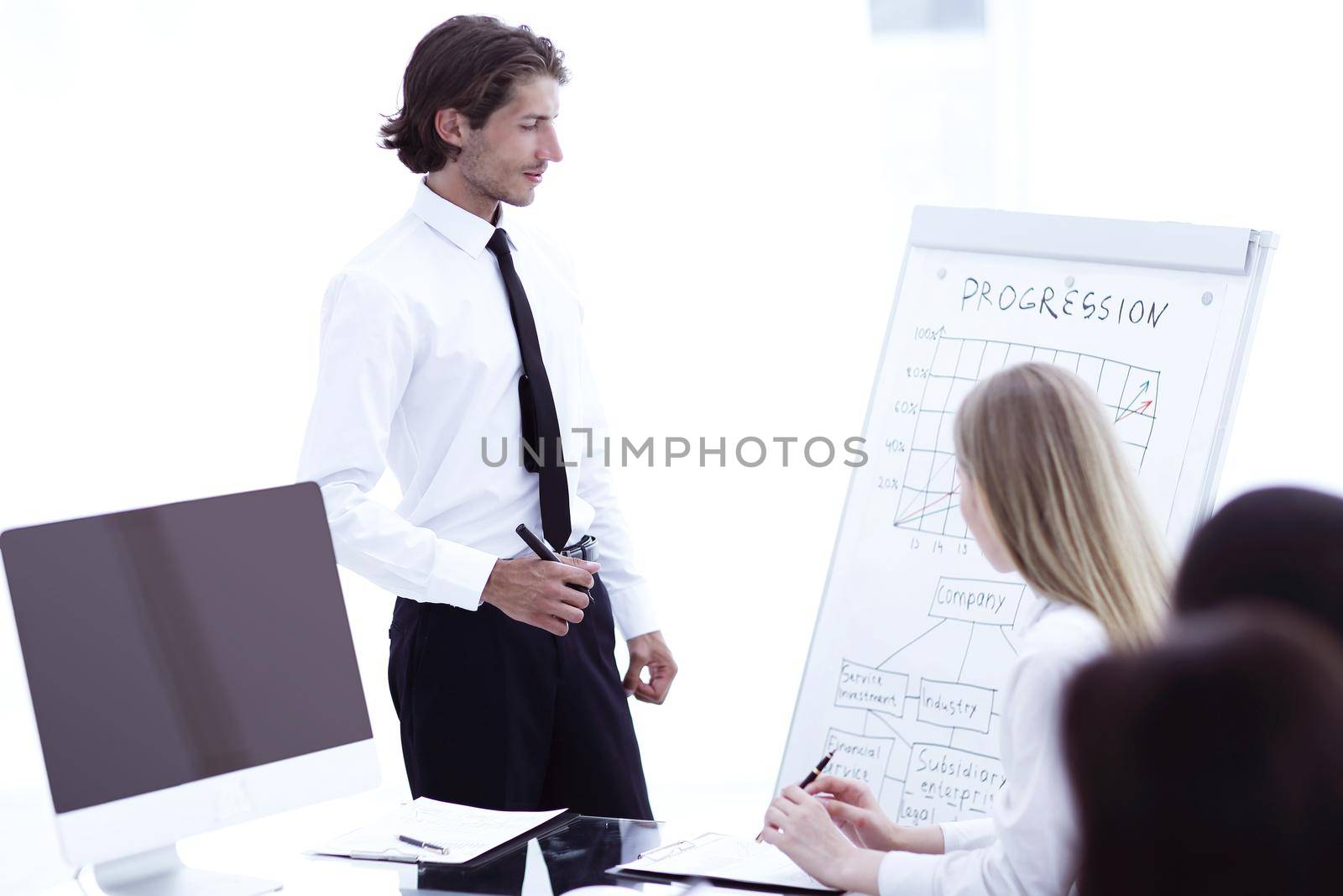 closeup.businessman thinking about a new business plan by SmartPhotoLab