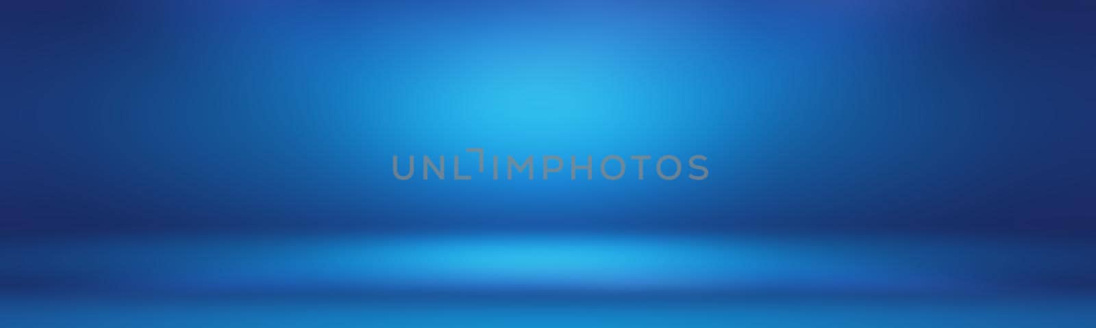 Abstract Luxury gradient Blue background. Smooth Dark blue with Black vignette Studio Banner