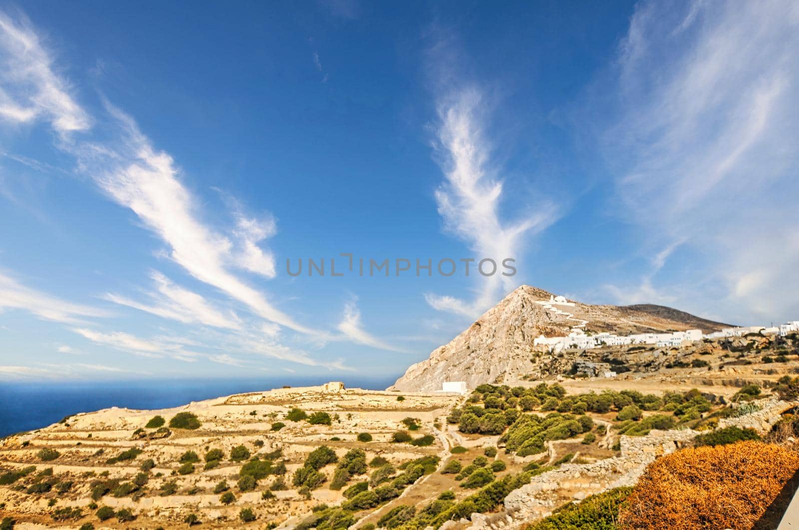 Folegandros island landscape in Greece by feelmytravel