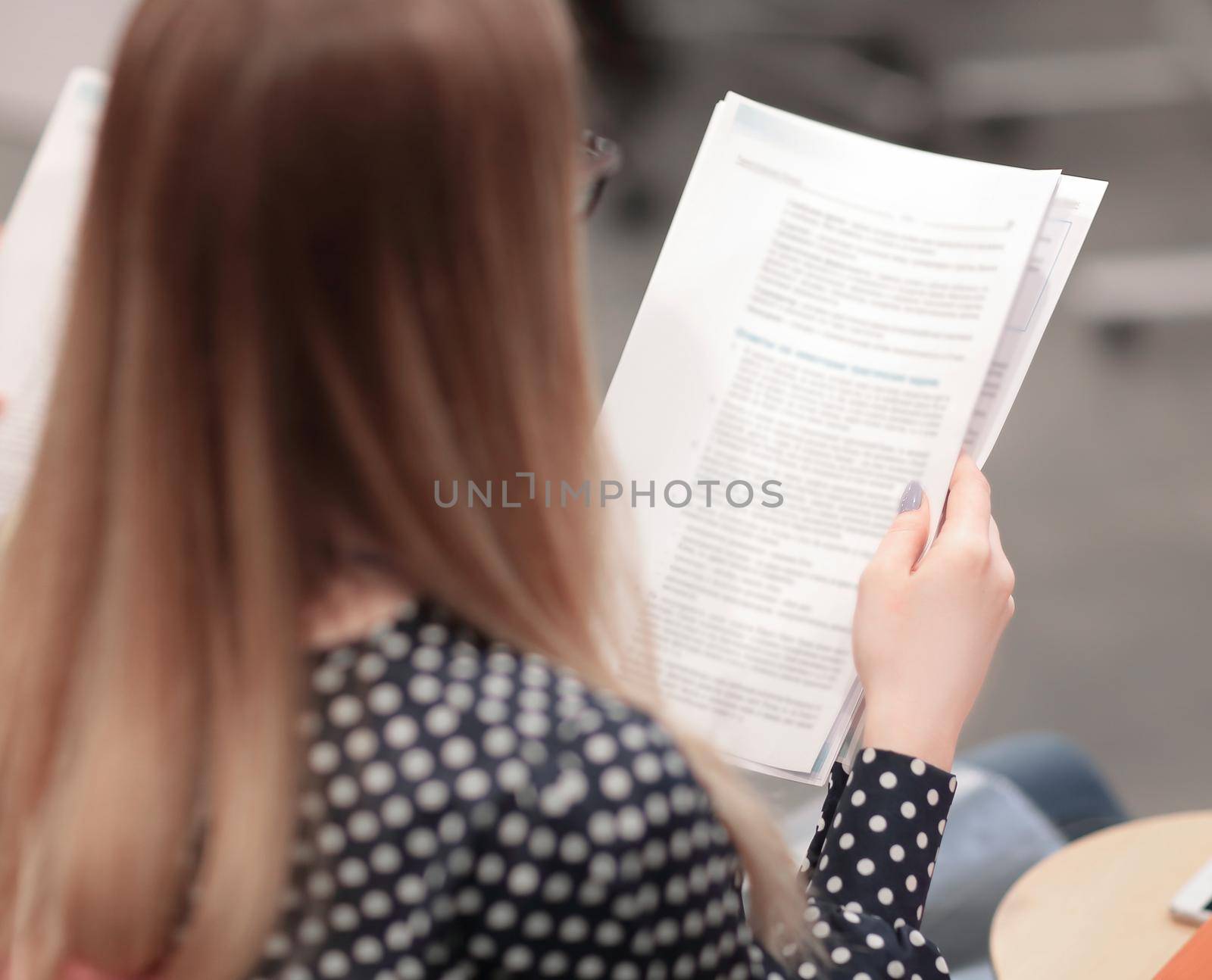 close up.business partners are reviewing the conditions of the contract.business concept