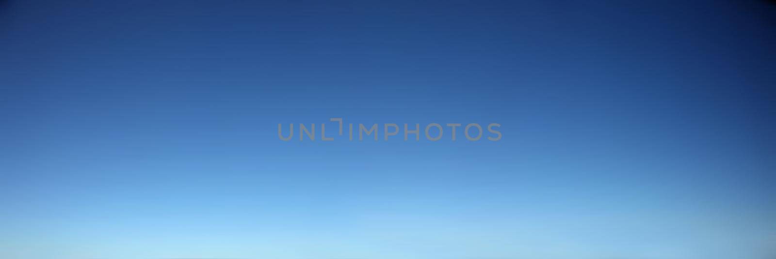 Panoramic sky without clouds on a sunny day. by Taut