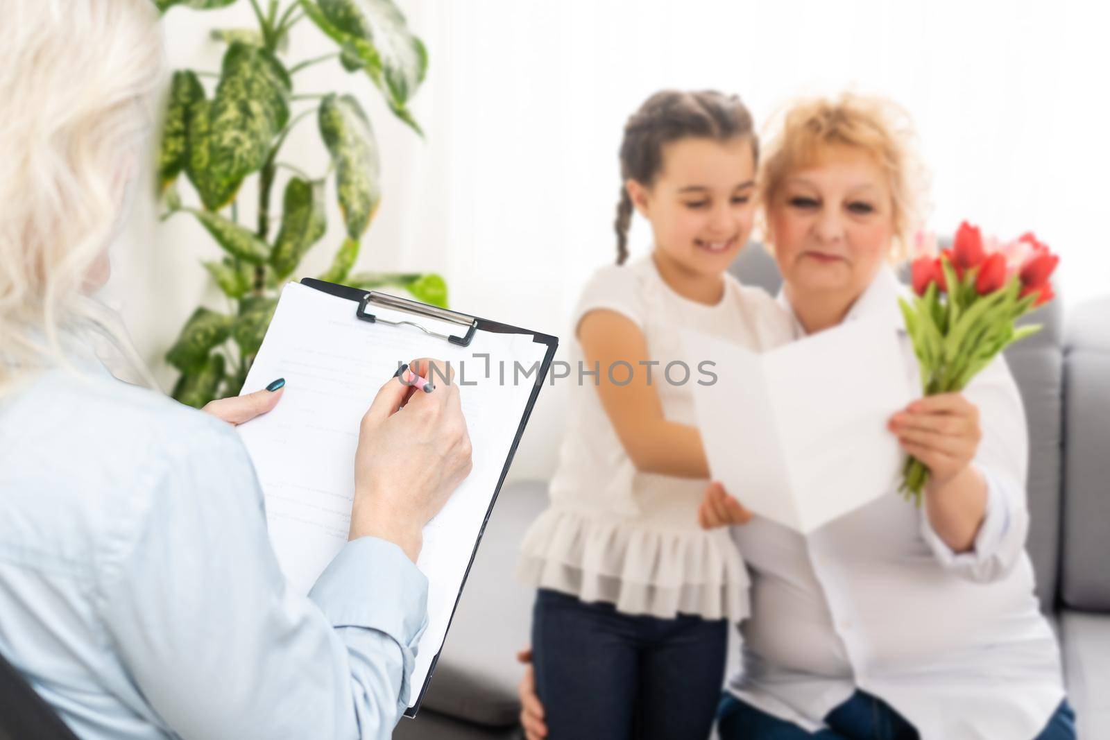 consultation with a psychologist grandmother and granddaughter.