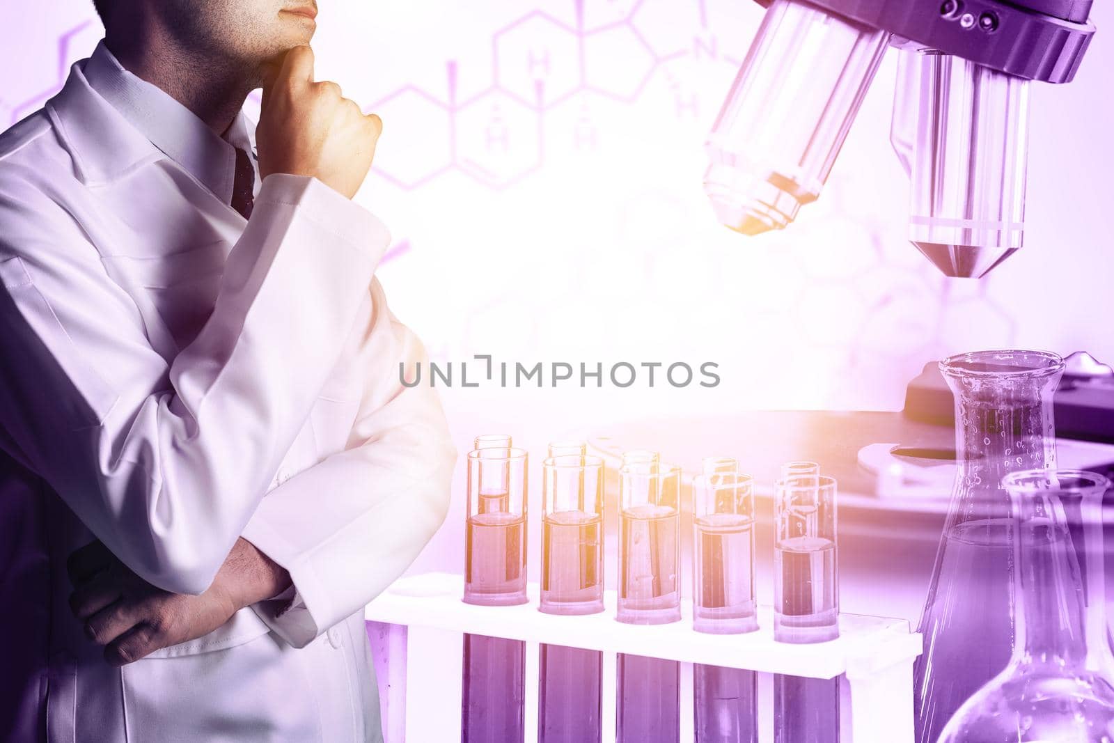 Laboratory research and development industry. by biancoblue