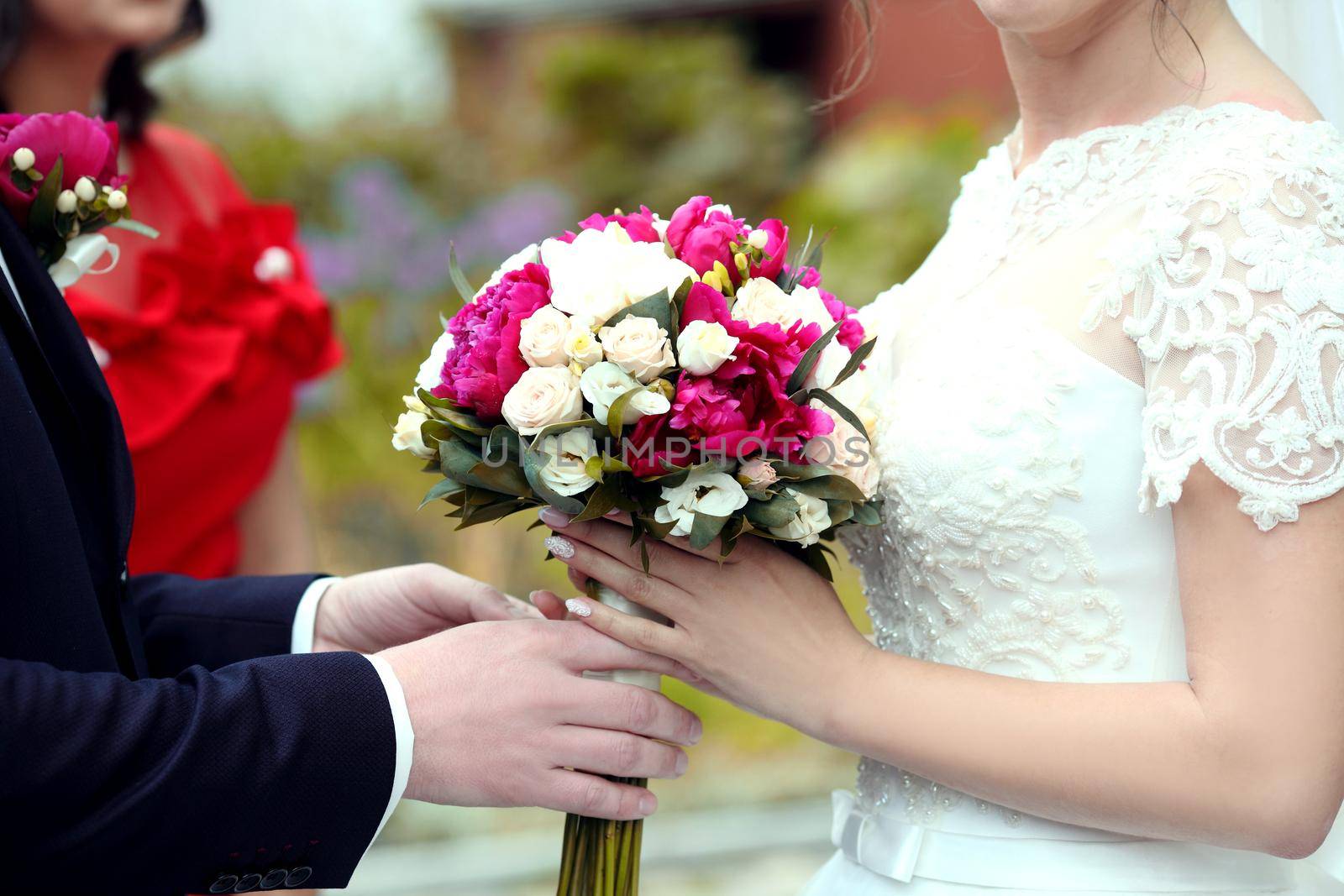 Wedding bouquet. Bride's flowers