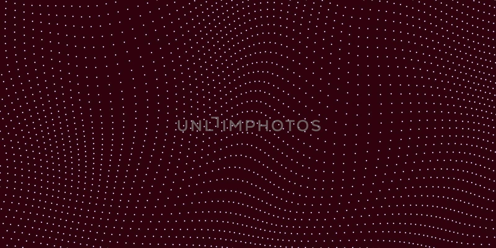 Red Abstract digital wave of particles. Futuristic point wave. Technology background vector. 3d render