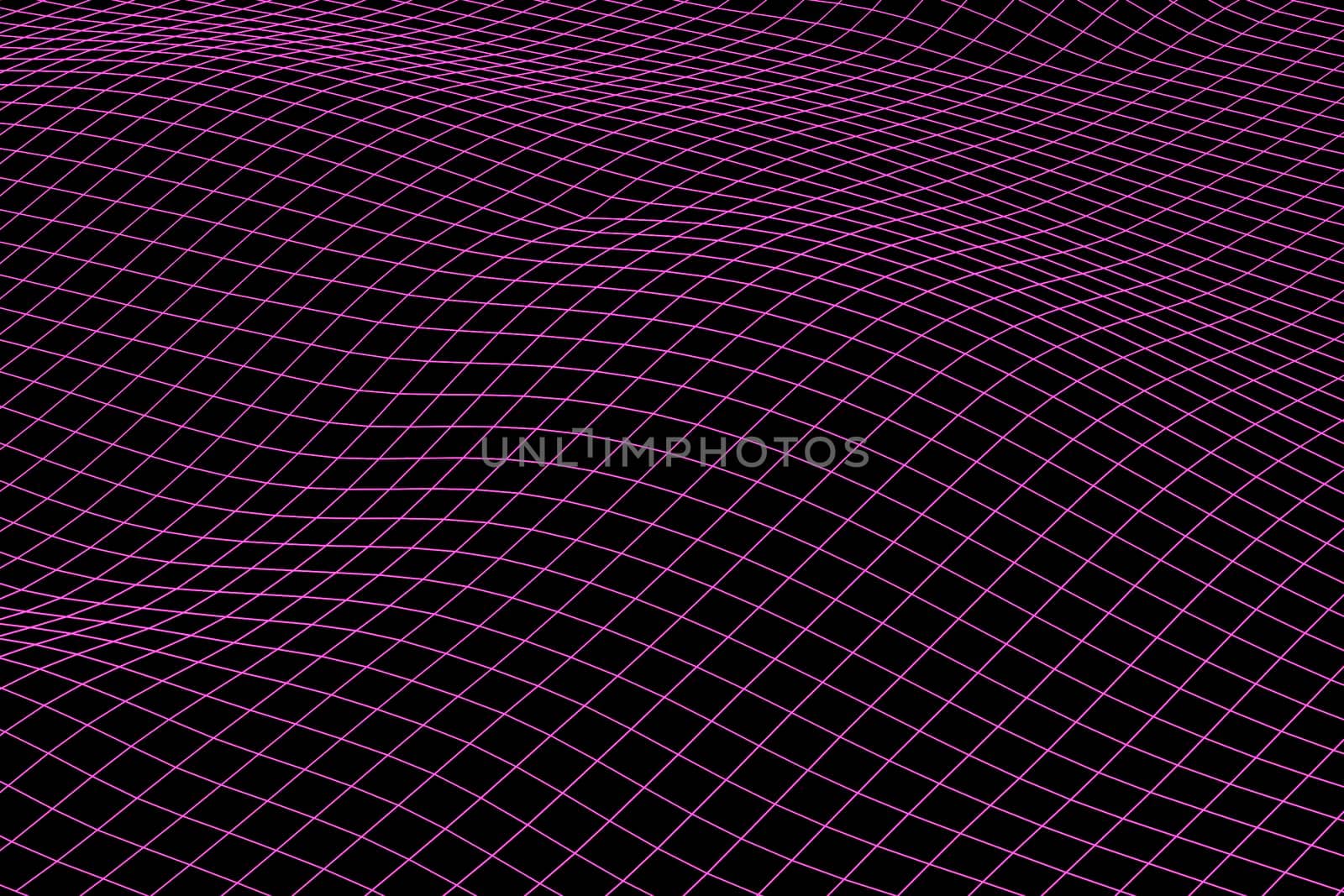 Abstract Wave Pattern Technology Background. 3d illustration
