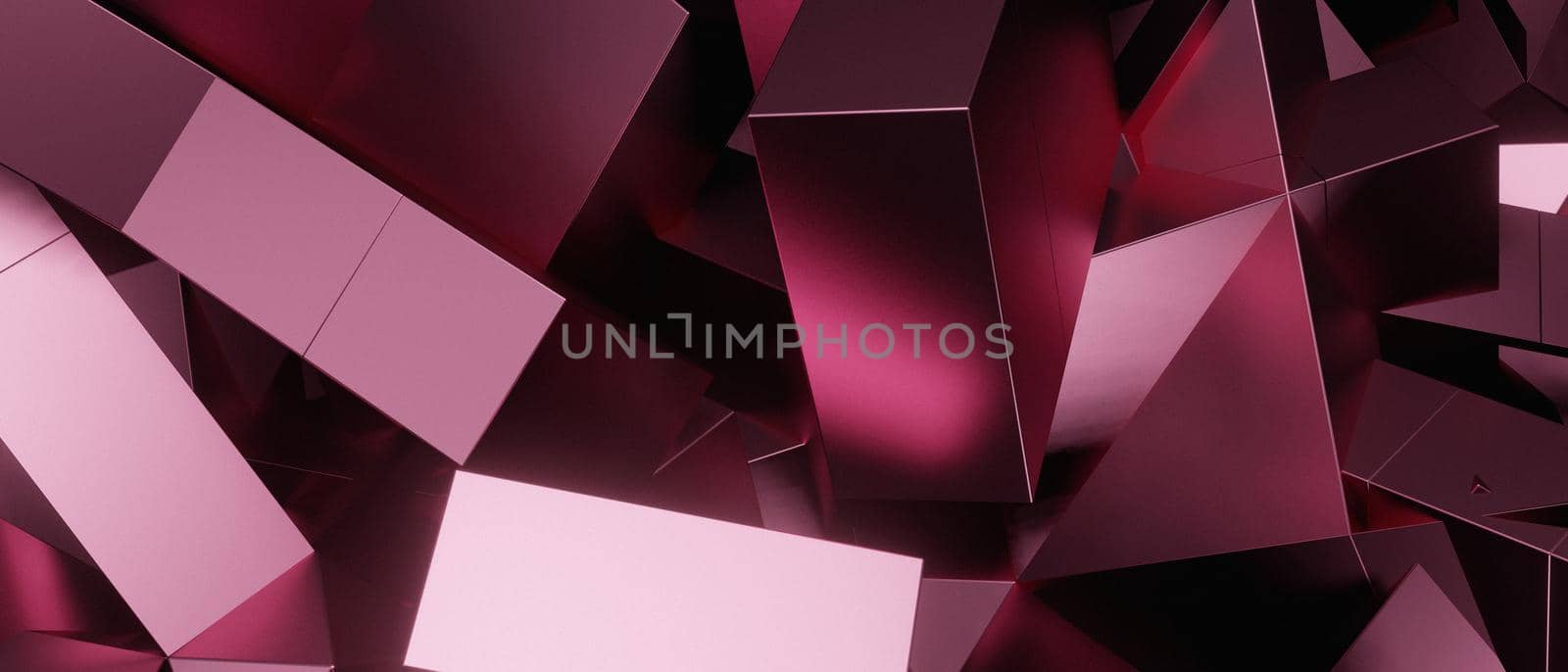 Abstract Luxurious 3D Chaos Trendy Futuristic Pastel Pink Iillustration Background Wallpaper 3D Illustration
