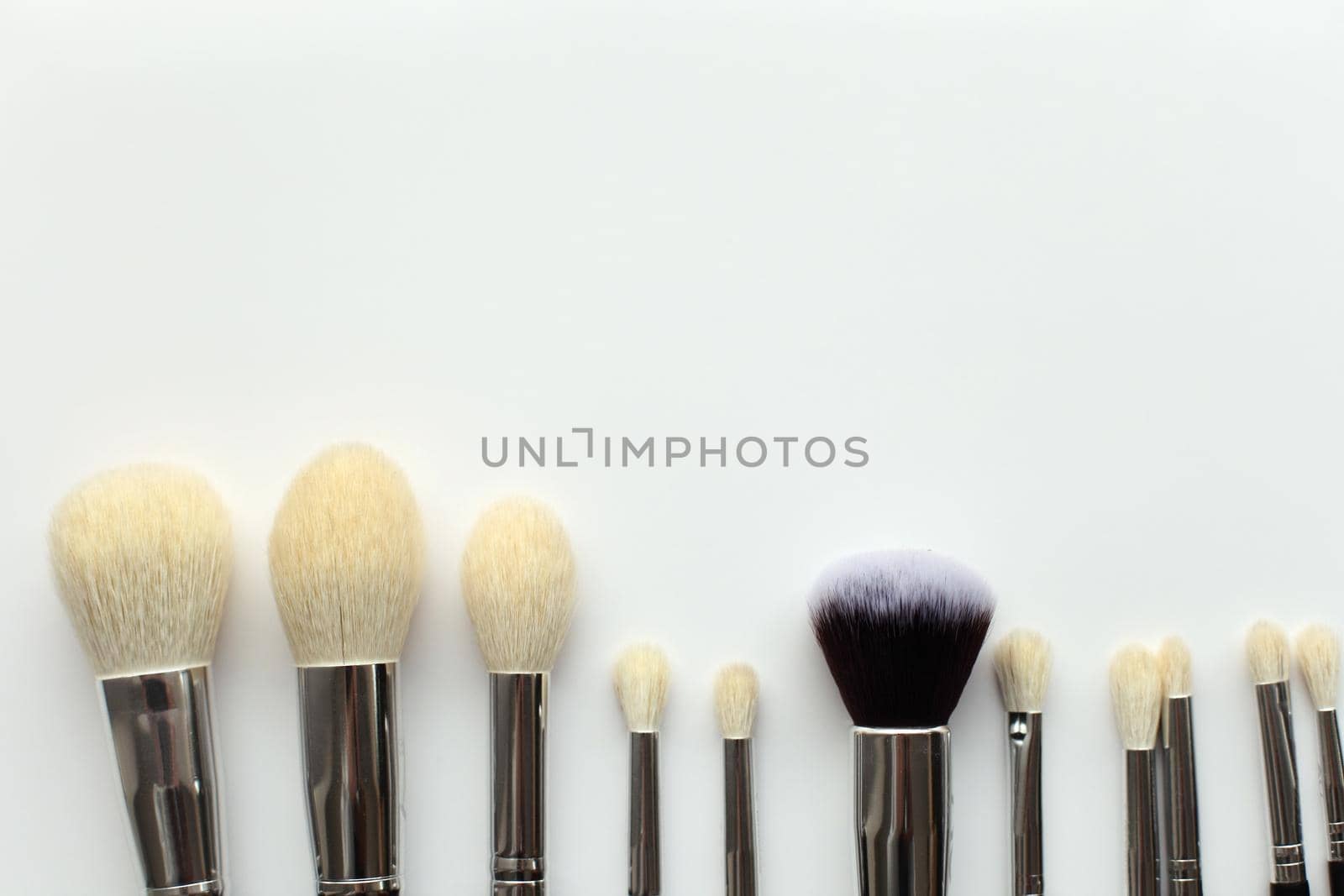 Makeup brush on white background by IvanGalashchuk