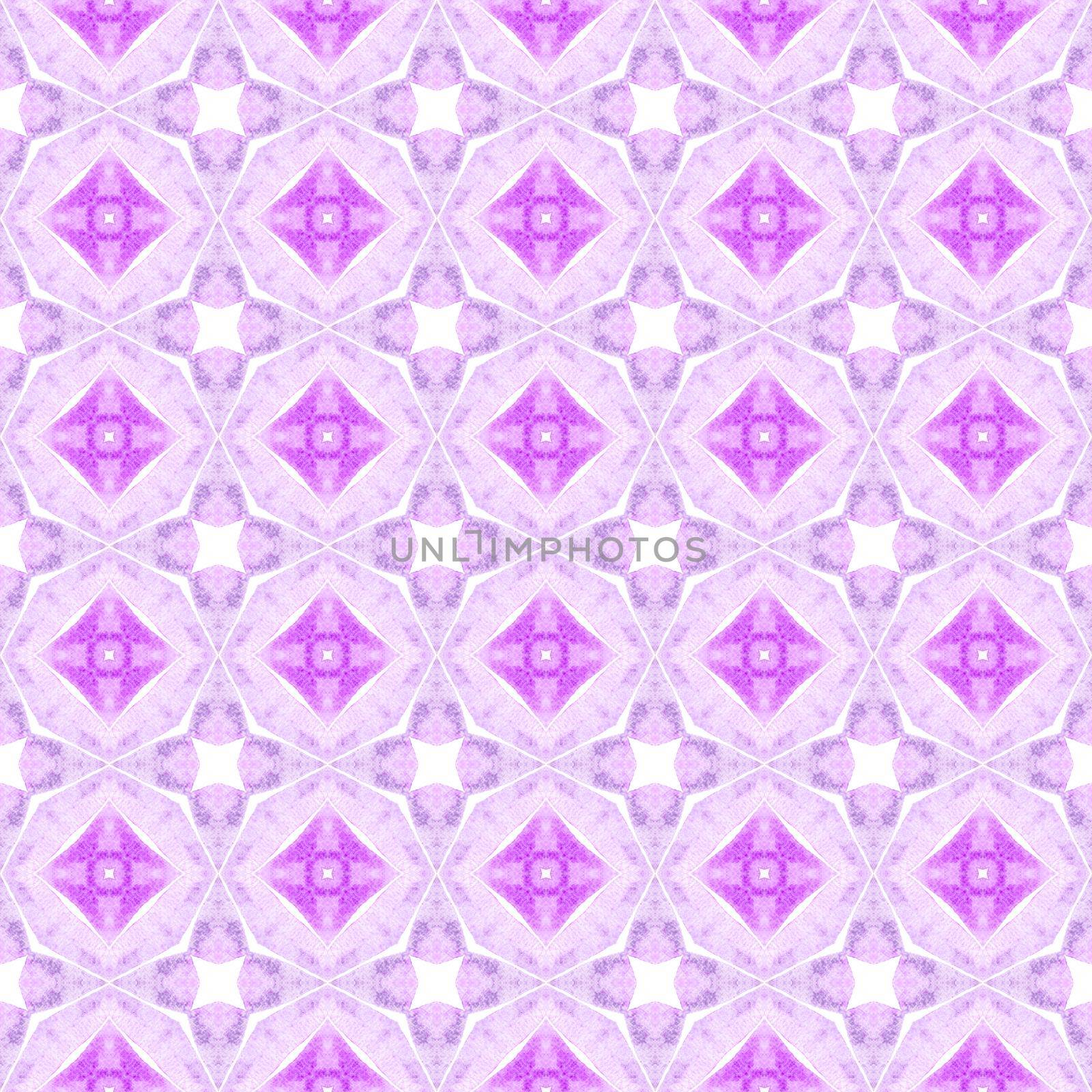 Ethnic hand painted pattern. Purple terrific by beginagain