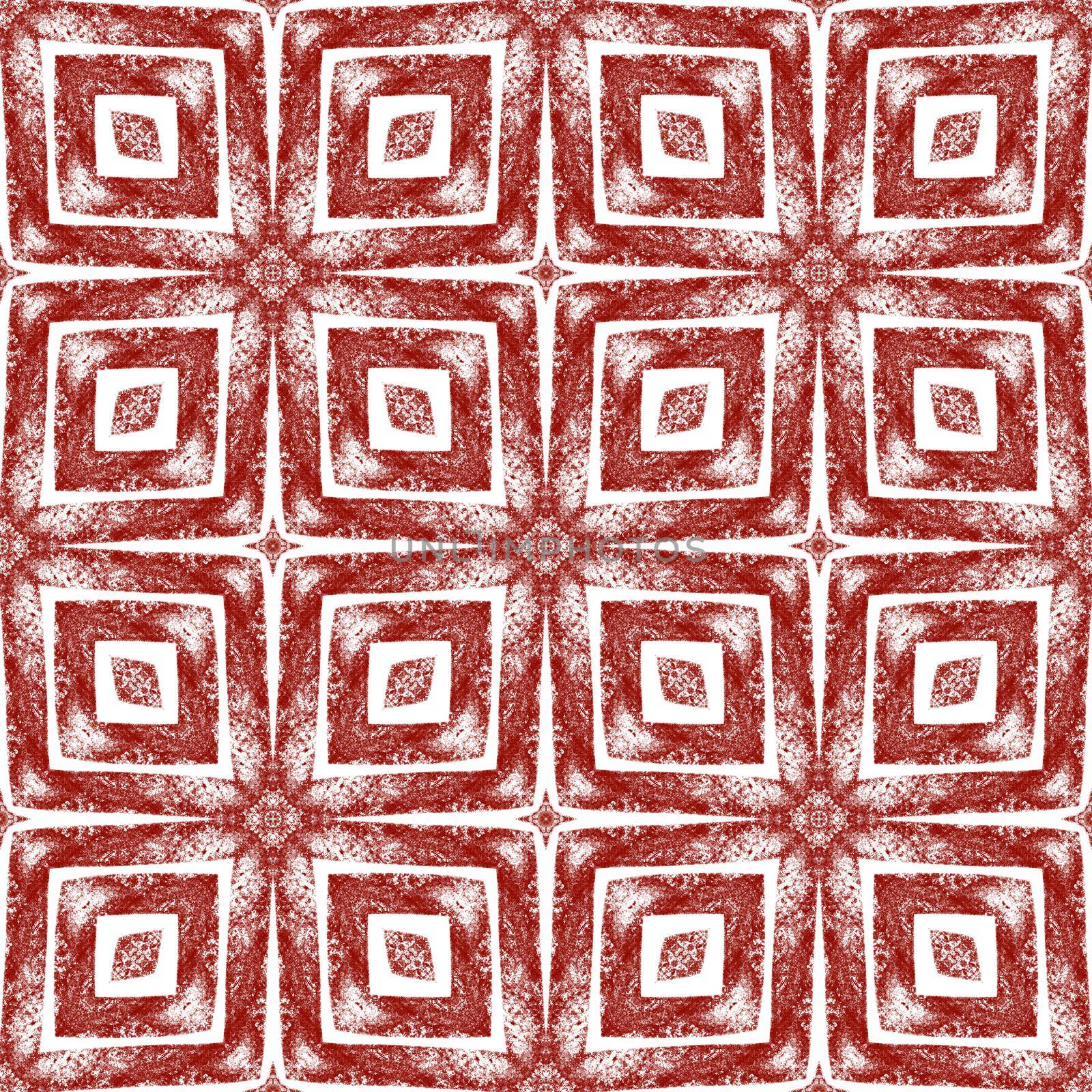 Chevron stripes design. Wine red symmetrical kaleidoscope background. Textile ready uncommon print, swimwear fabric, wallpaper, wrapping. Geometric chevron stripes pattern.