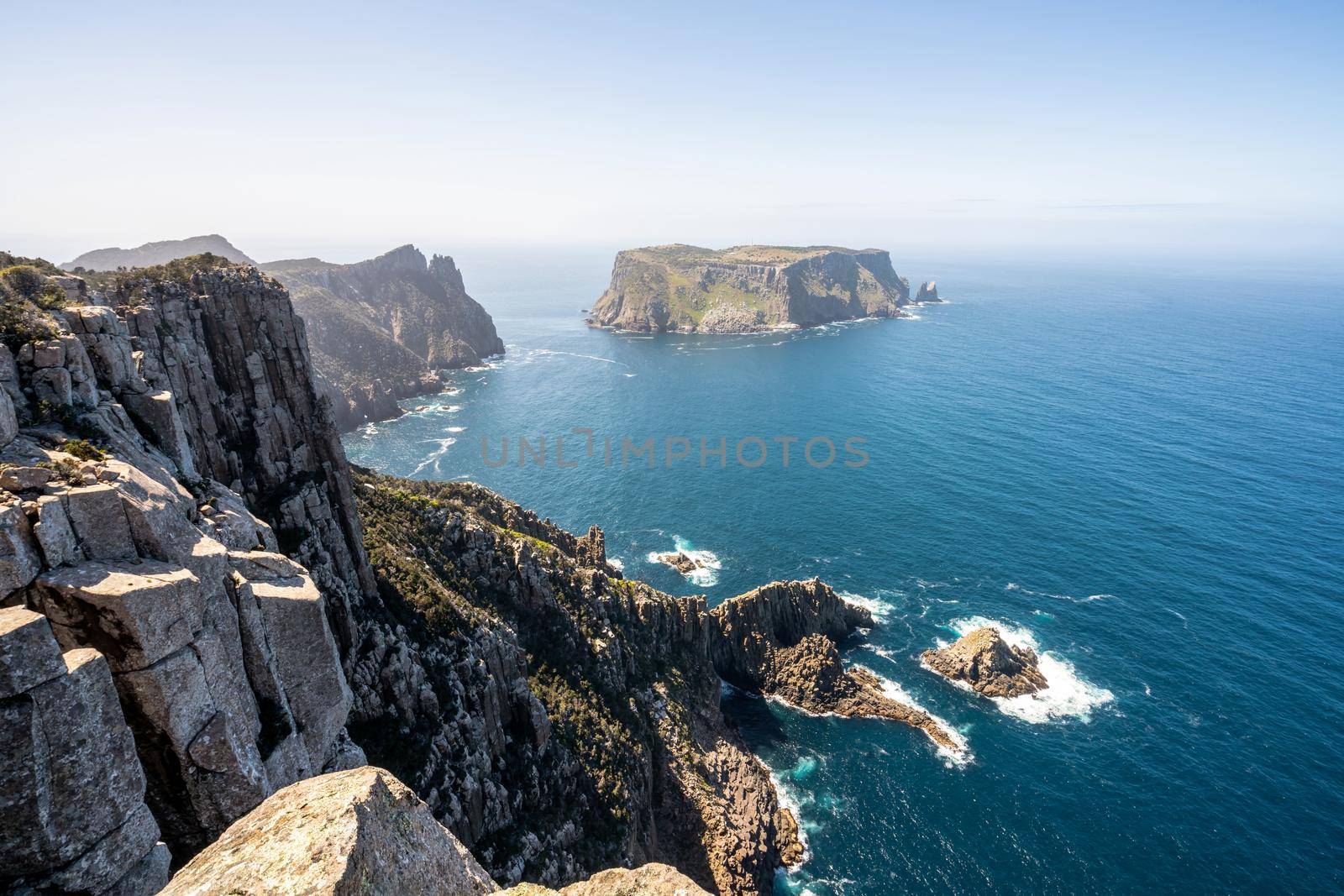 Landscape of Tasman peninsula, Tasmania, Australia by biancoblue