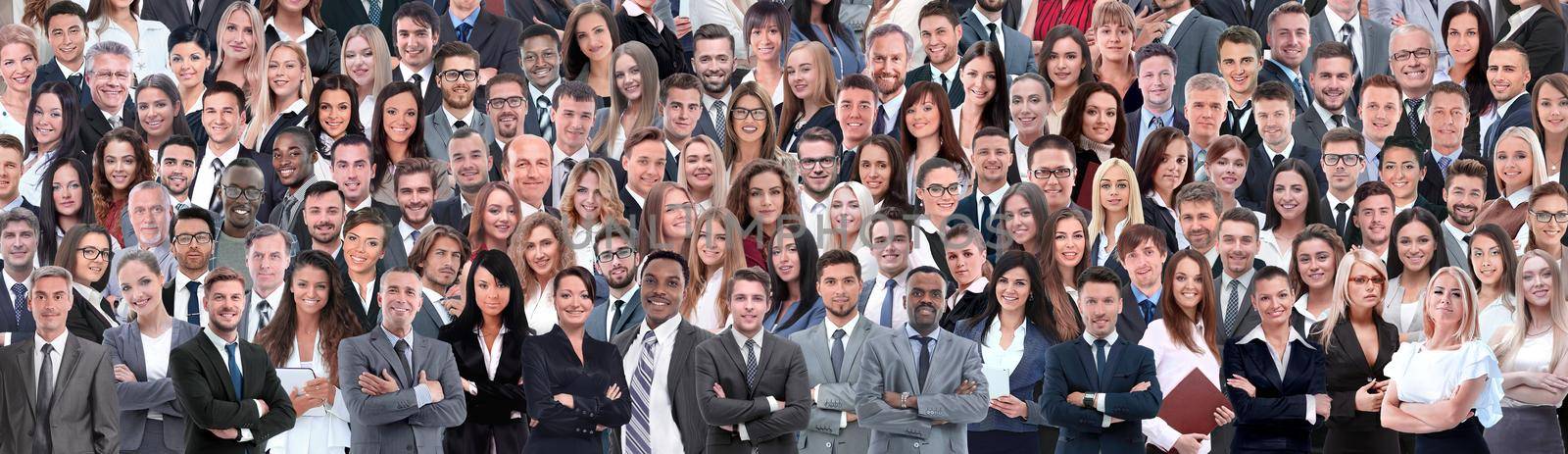 Business people group collage background by asdf