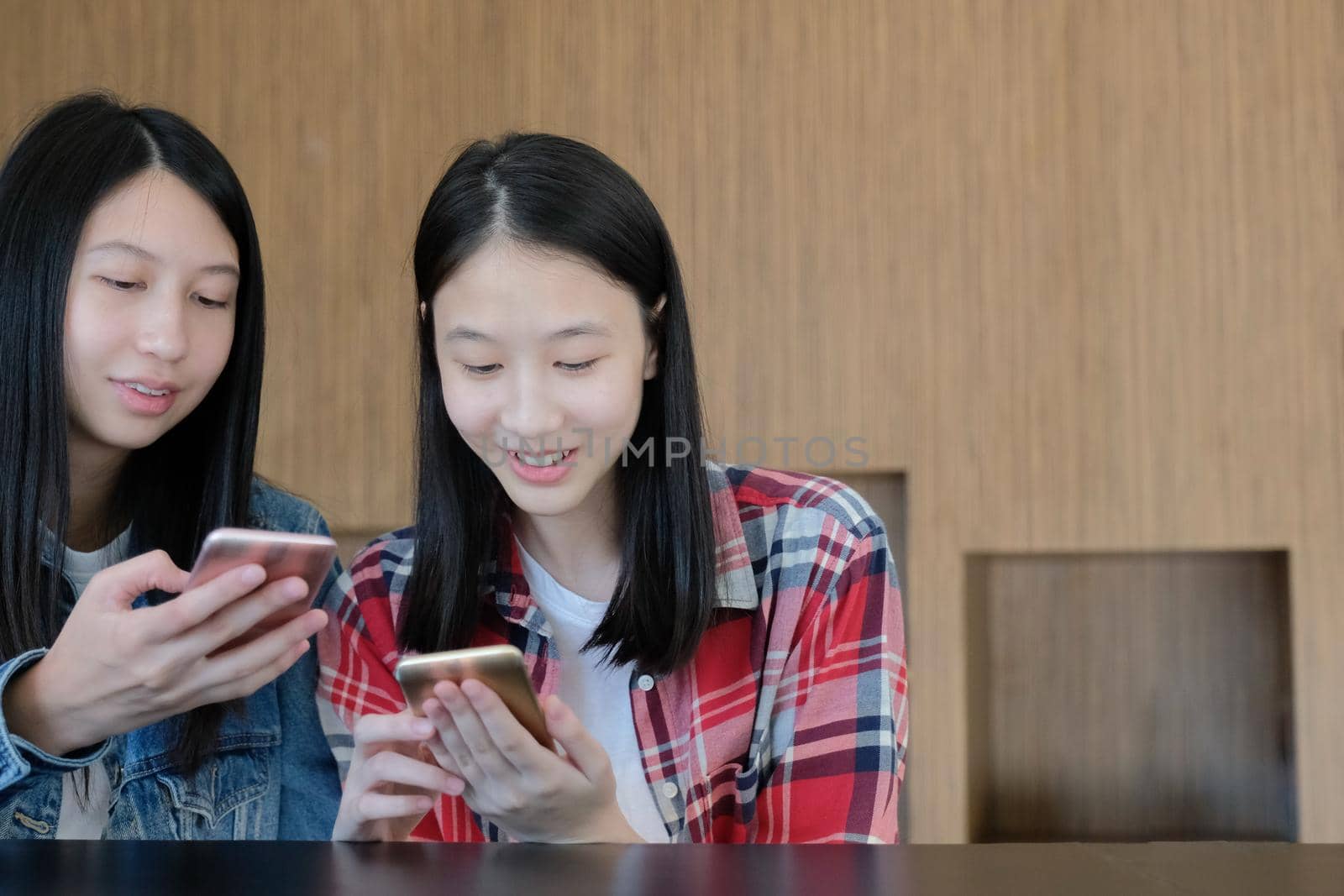 woman girl teenager using smartphone by pp99