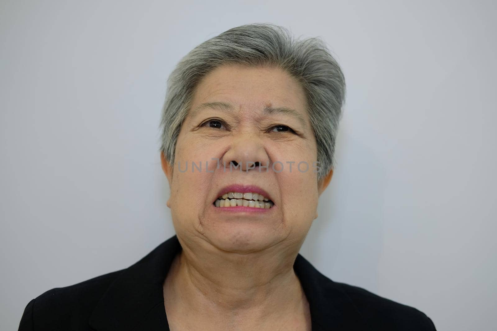 furious elder woman, enraged elderly female. angry senior by pp99