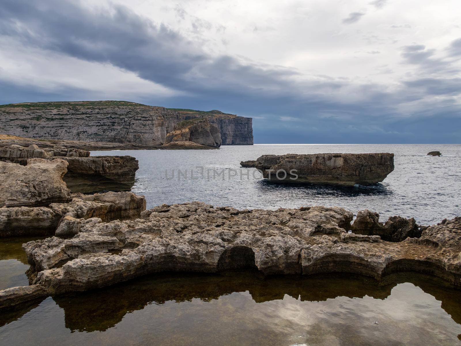scenic raw nature landscape to the cliffs