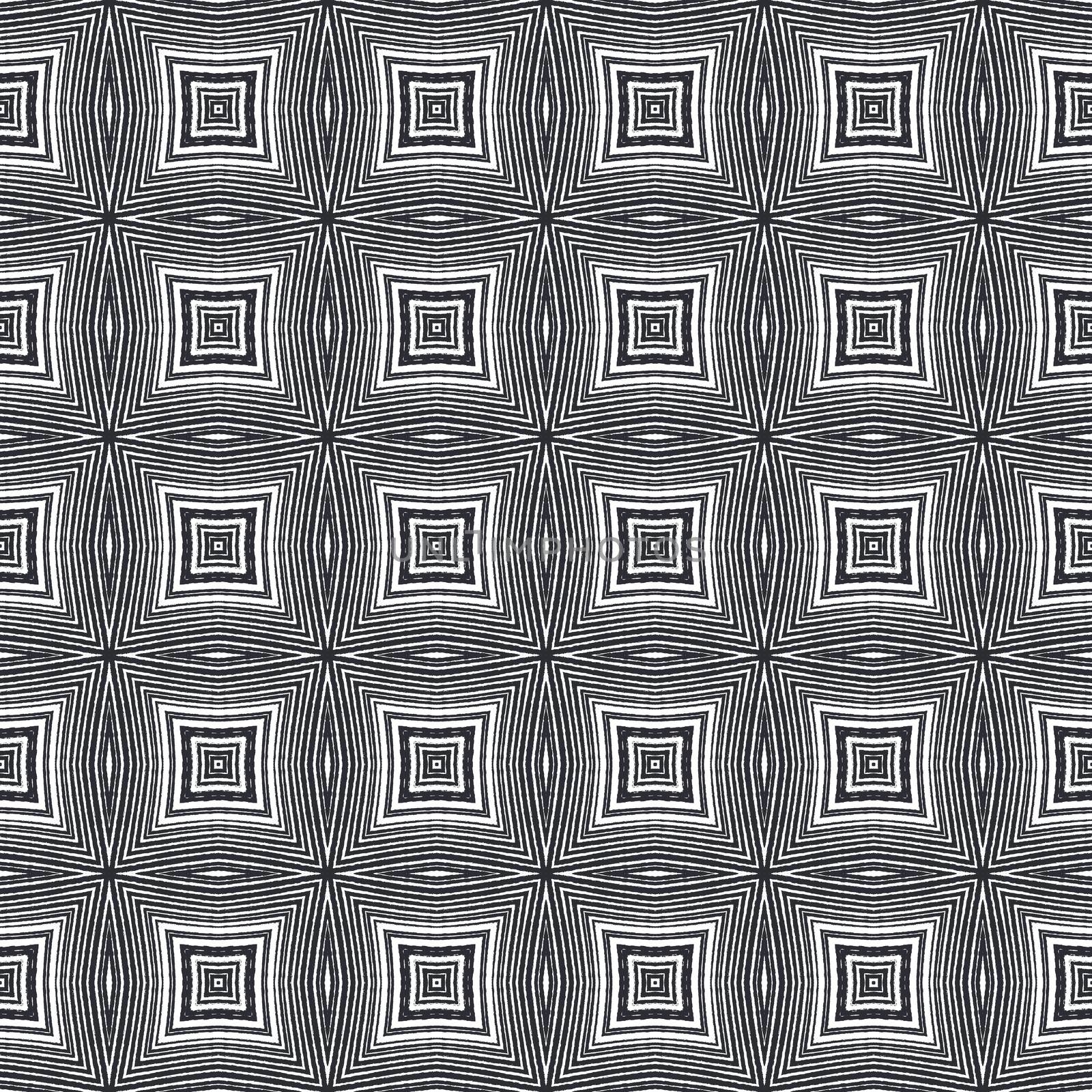 Chevron stripes design. Black symmetrical kaleidoscope background. Geometric chevron stripes pattern. Textile ready powerful print, swimwear fabric, wallpaper, wrapping.