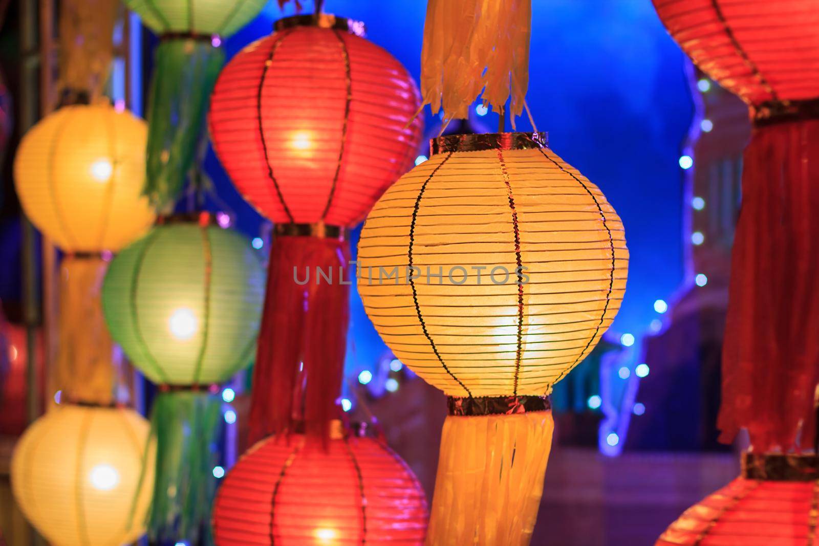 Asian lantern festival ,chiangmai Thailand. by toa55