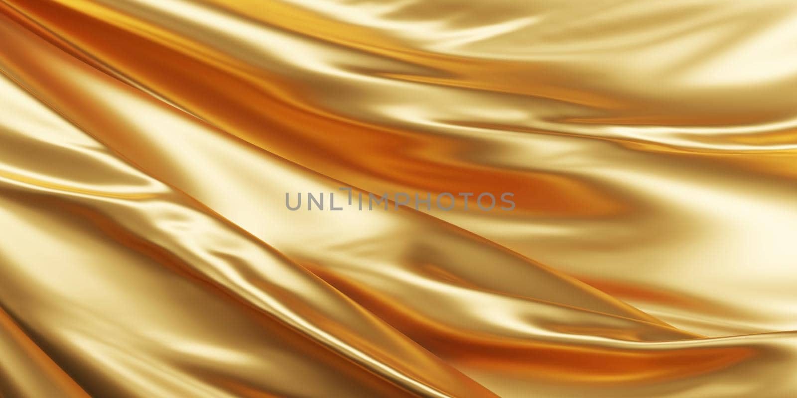 Golden luxury fabric background 3d render