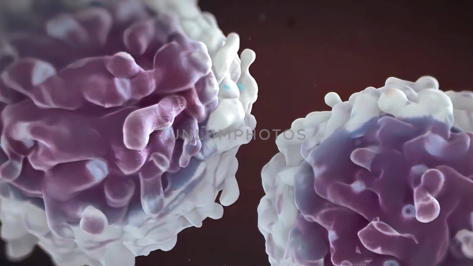 immune system and defense system 3D illustration