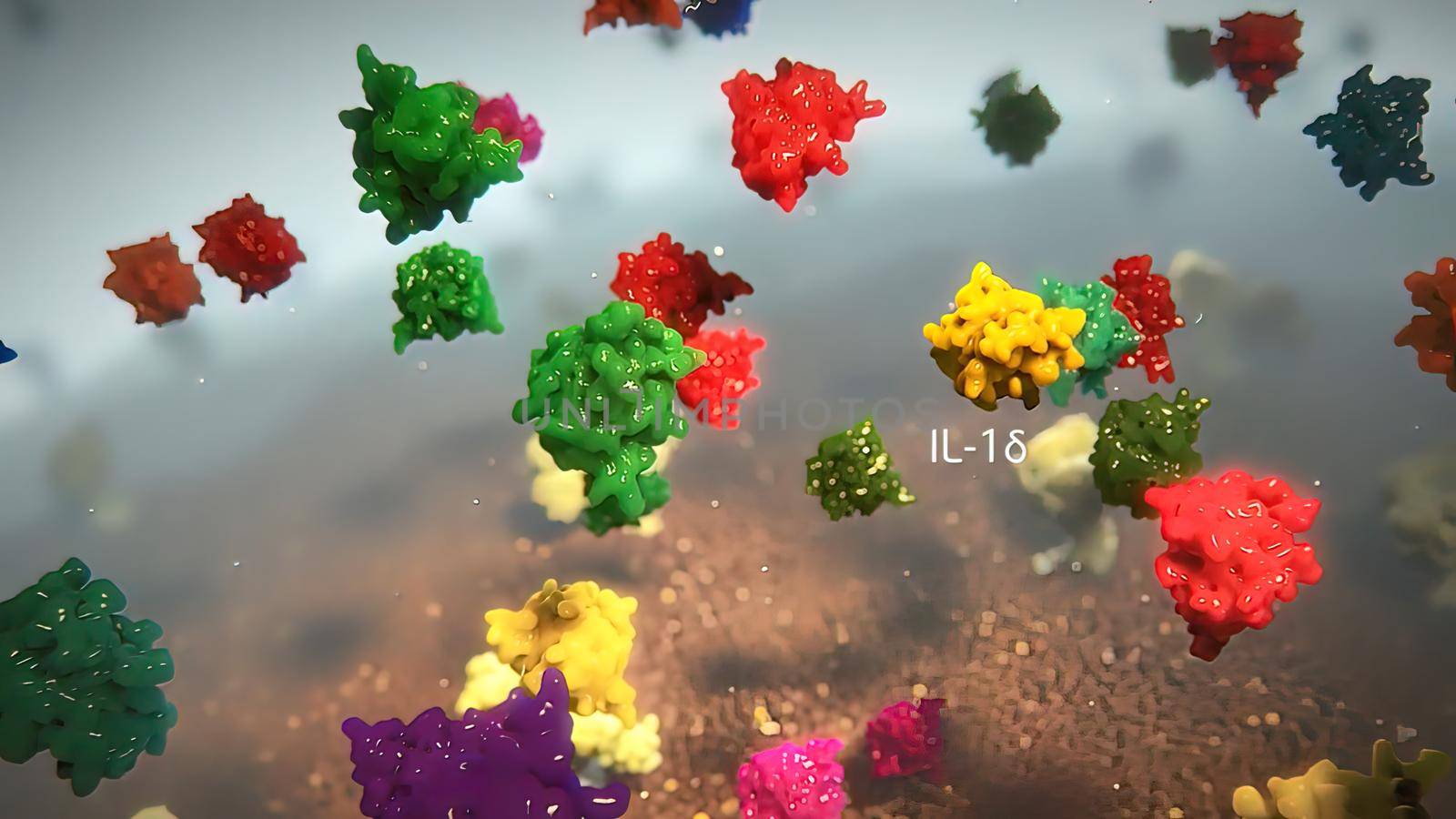 The immune system defends our body against invaders, such as viruses, bacteria, and foreign bodies. 3D illustration