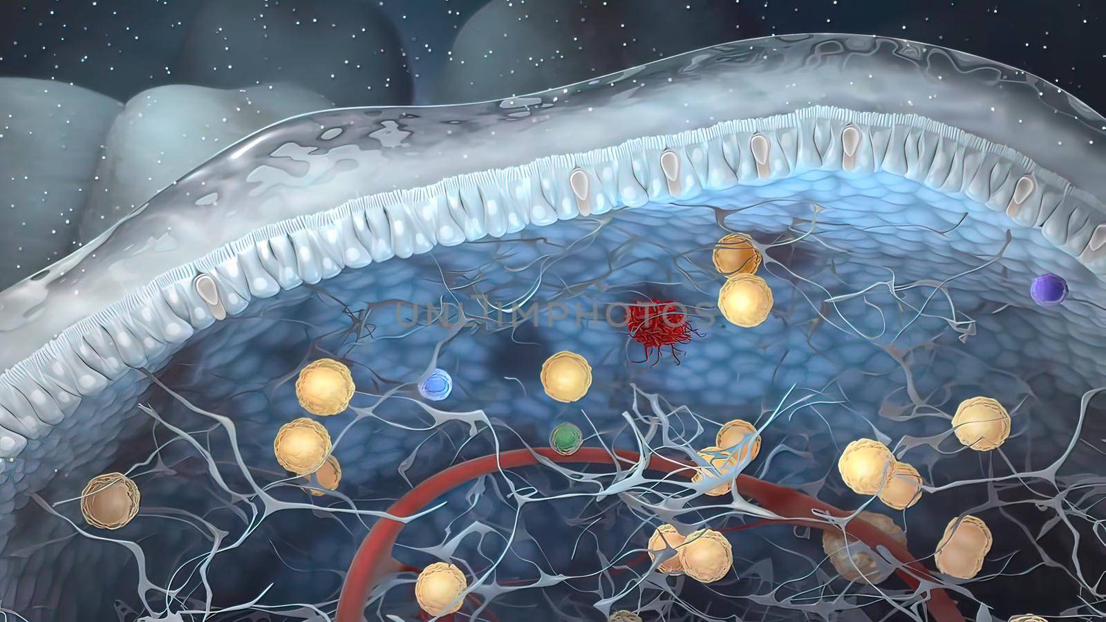 Innate lymphoid cells that secrete effector cytokines and are the innate counterparts of T cells. by creativepic