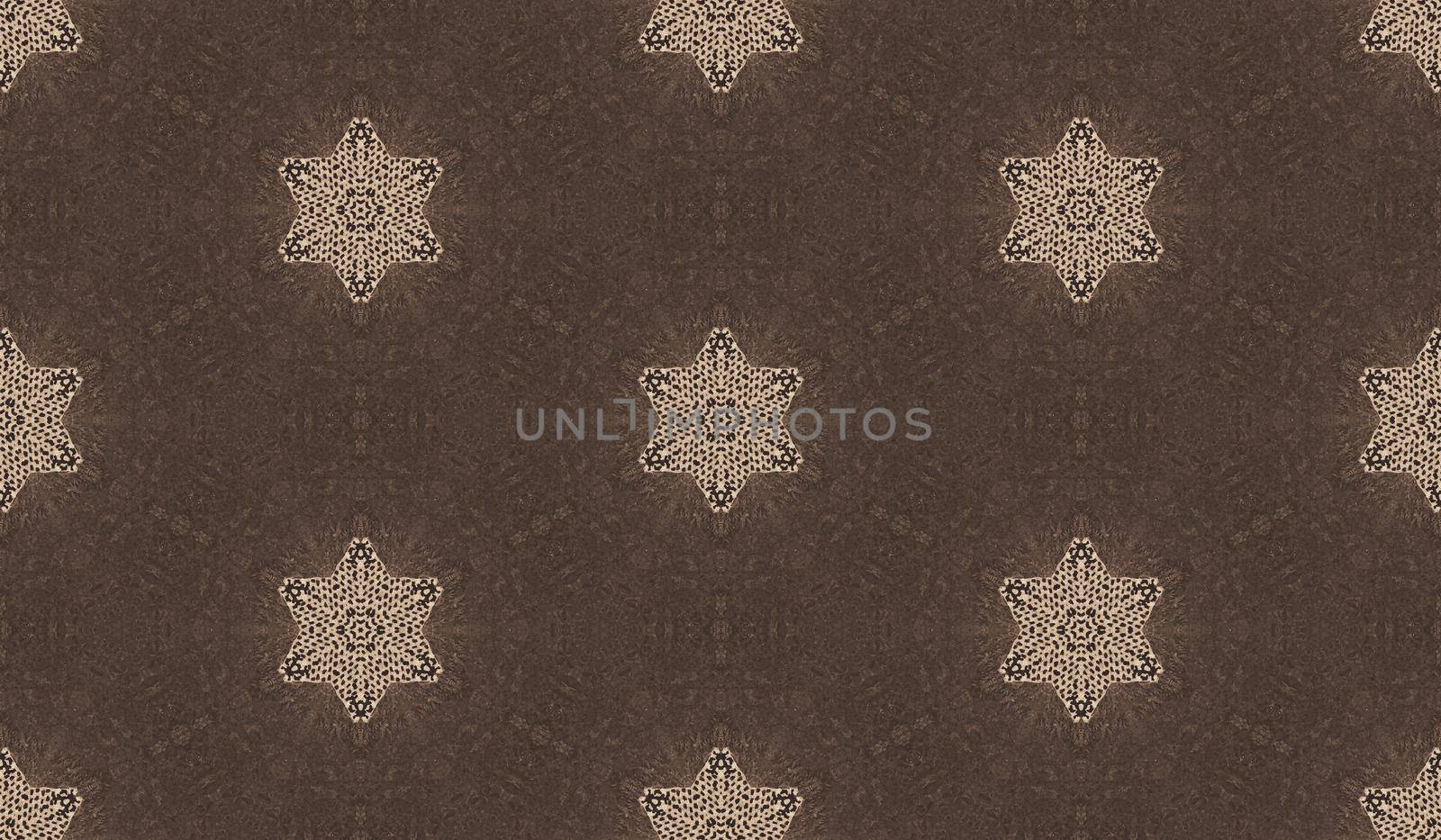 Abstract seamless texture from photo cardboard and fabric in brown color by galsand