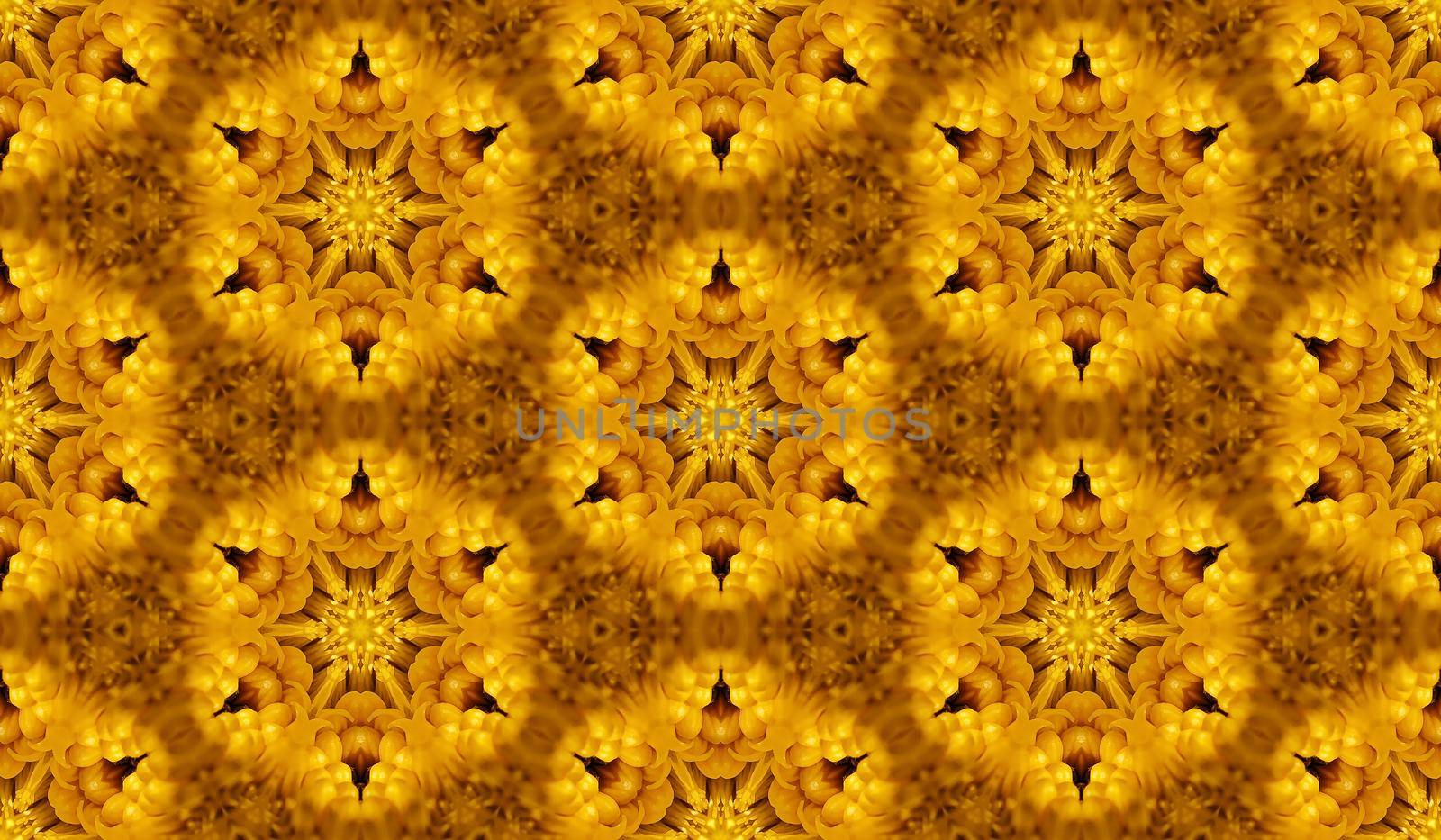 Yellow seamless texture with floral pattern. Yellow seamless pattern.