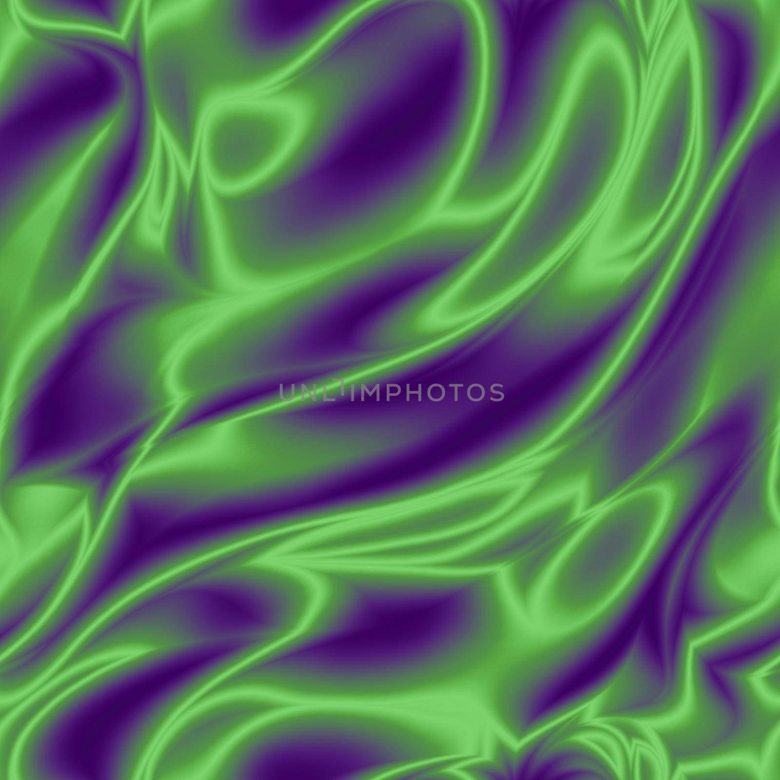 Dynamic electric green and purple colored modern scientific pattern for wallpaper and textile design