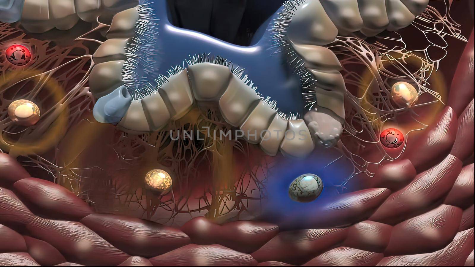 Lung Immunity and Inflammation3D illustration