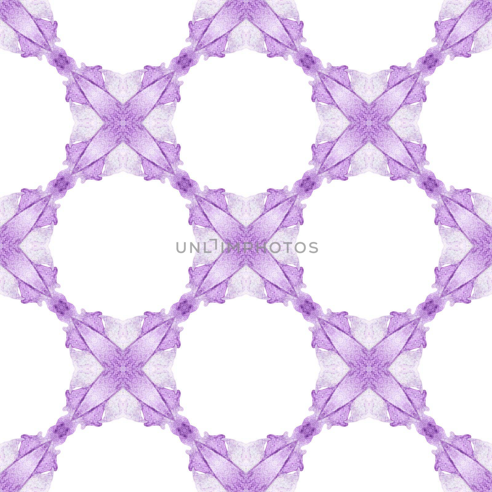 Chevron watercolor pattern. Purple bold boho chic by beginagain