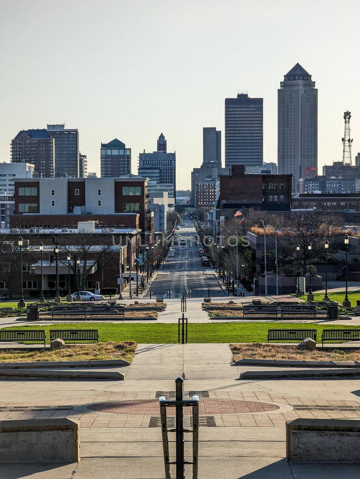 scenic views around des moines iowa city downtown by digidreamgrafix