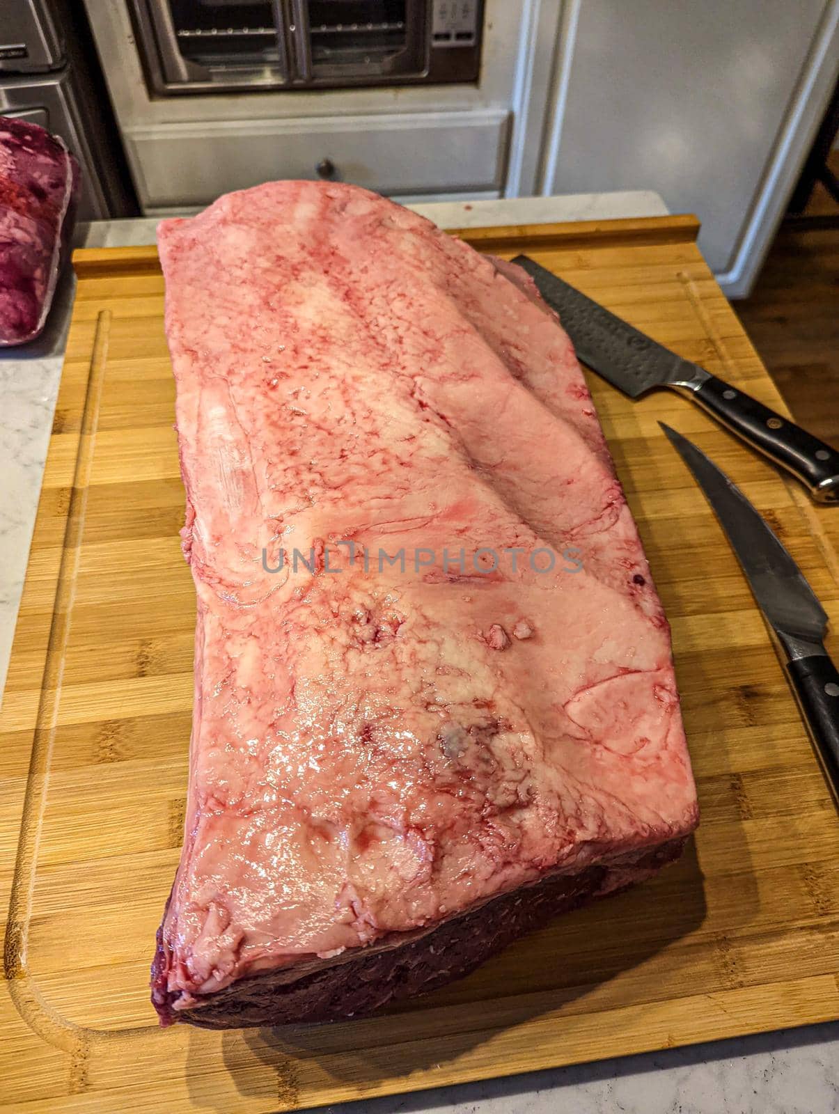 fresh prime ribeye and beef loin for a meal