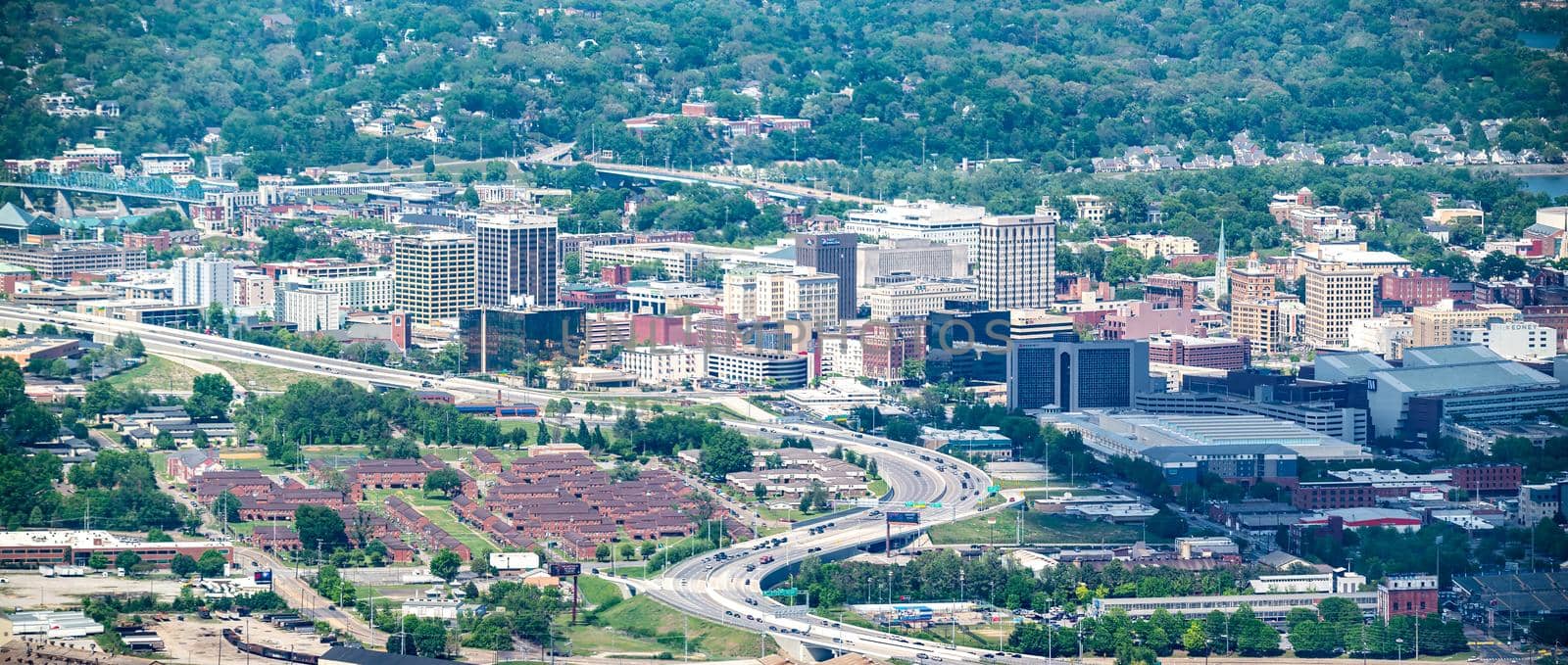 Chattanooga, Tennessee, USA views from Lookout mountain by digidreamgrafix