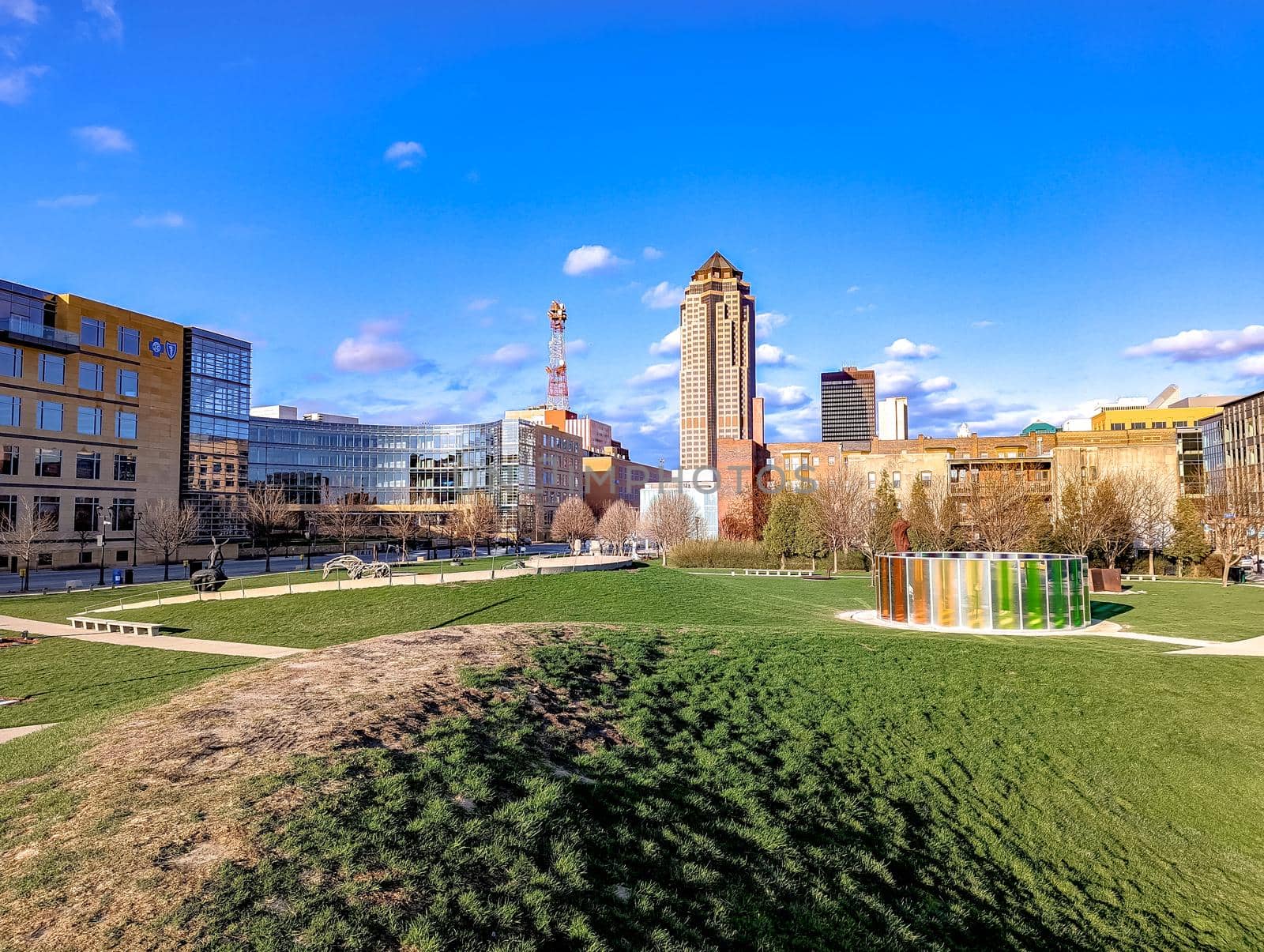 scenic views around des moines iowa city downtown by digidreamgrafix