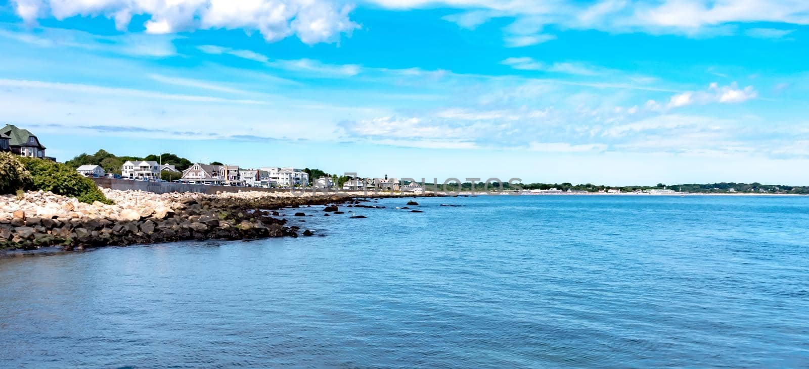 Coastal view of Narragansett, Rhode Island