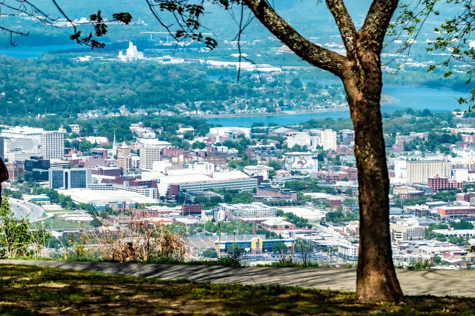 Chattanooga, Tennessee, USA views from Lookout mountain by digidreamgrafix