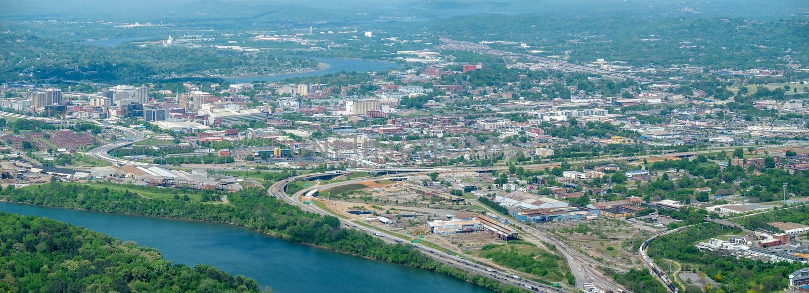 Chattanooga, Tennessee, USA views from Lookout mountain