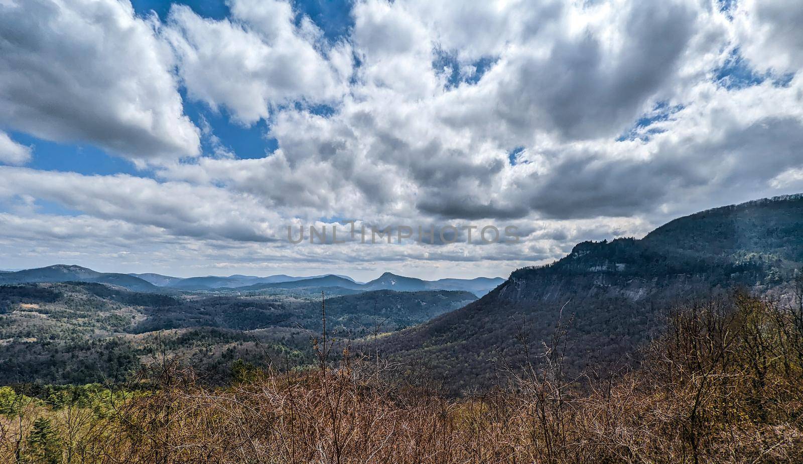 Nantahala national forest scenic mountain ovelook in north carolina by digidreamgrafix