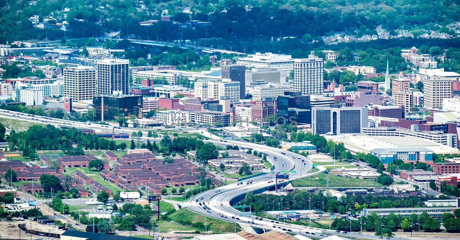 Chattanooga, Tennessee, USA views from Lookout mountain