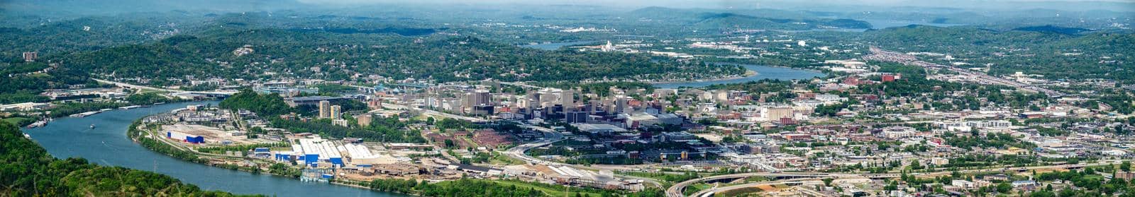 Chattanooga, Tennessee, USA views from Lookout mountain by digidreamgrafix