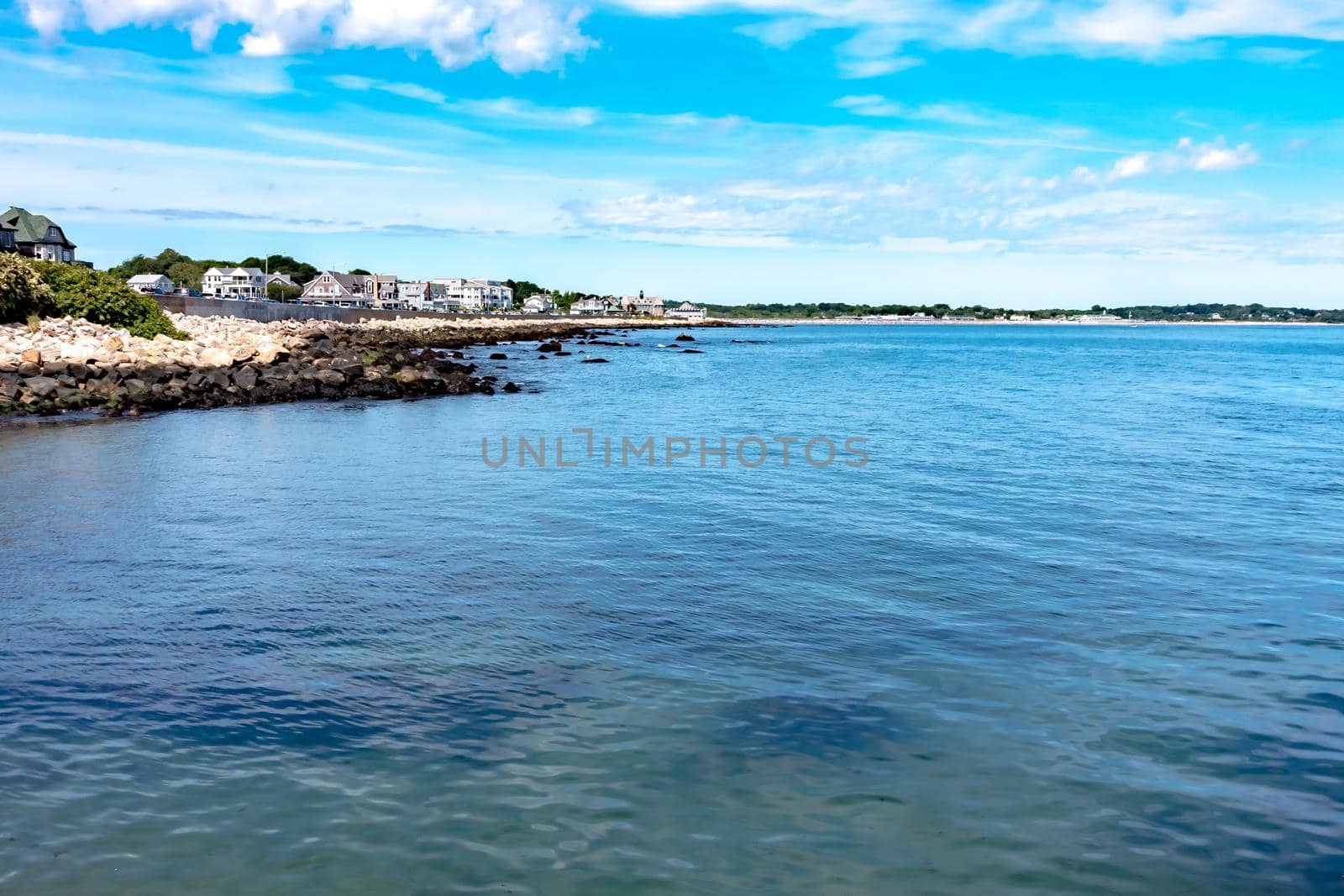 Coastal view of Narragansett, Rhode Island