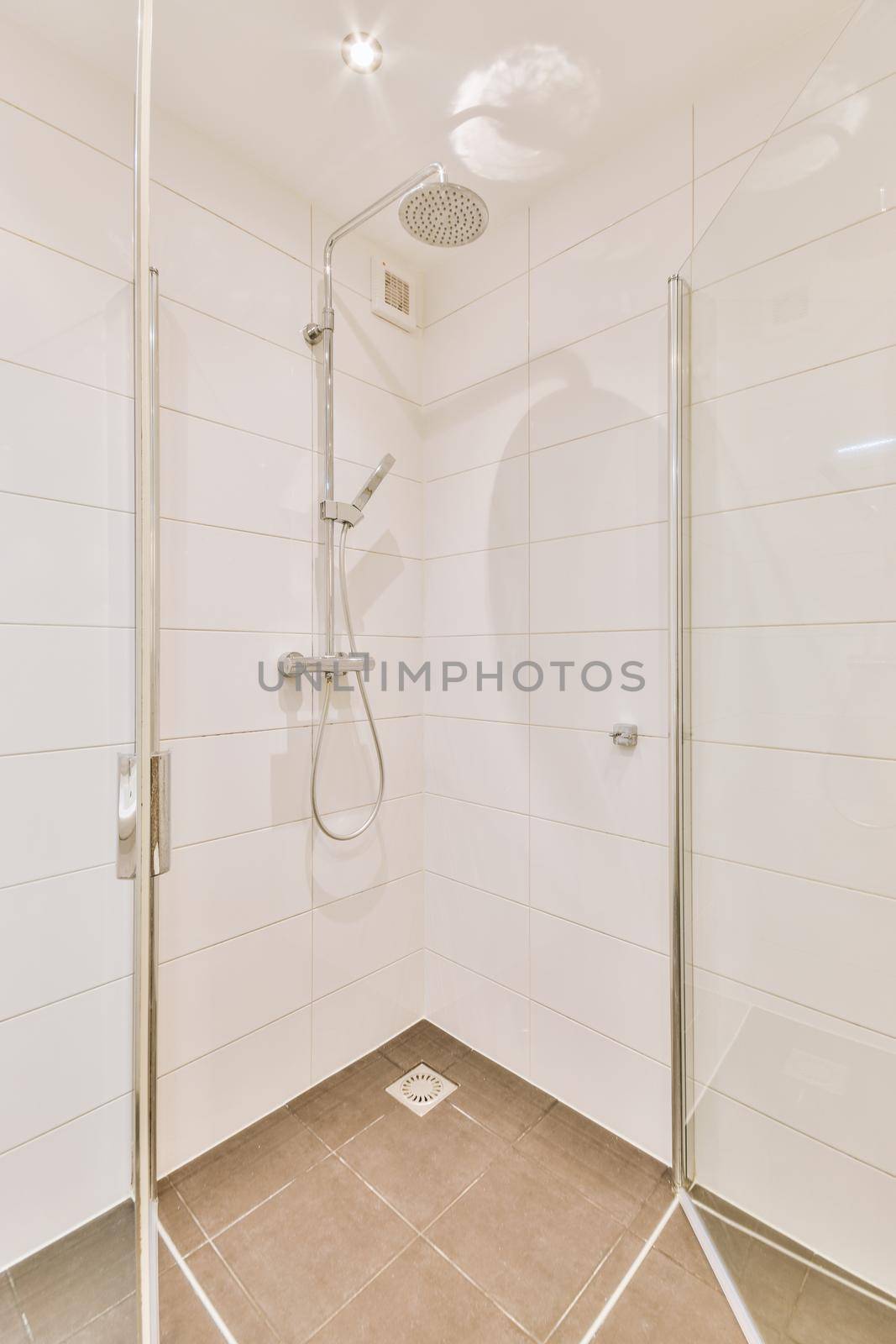 Interior of the shower cabinet with by casamedia