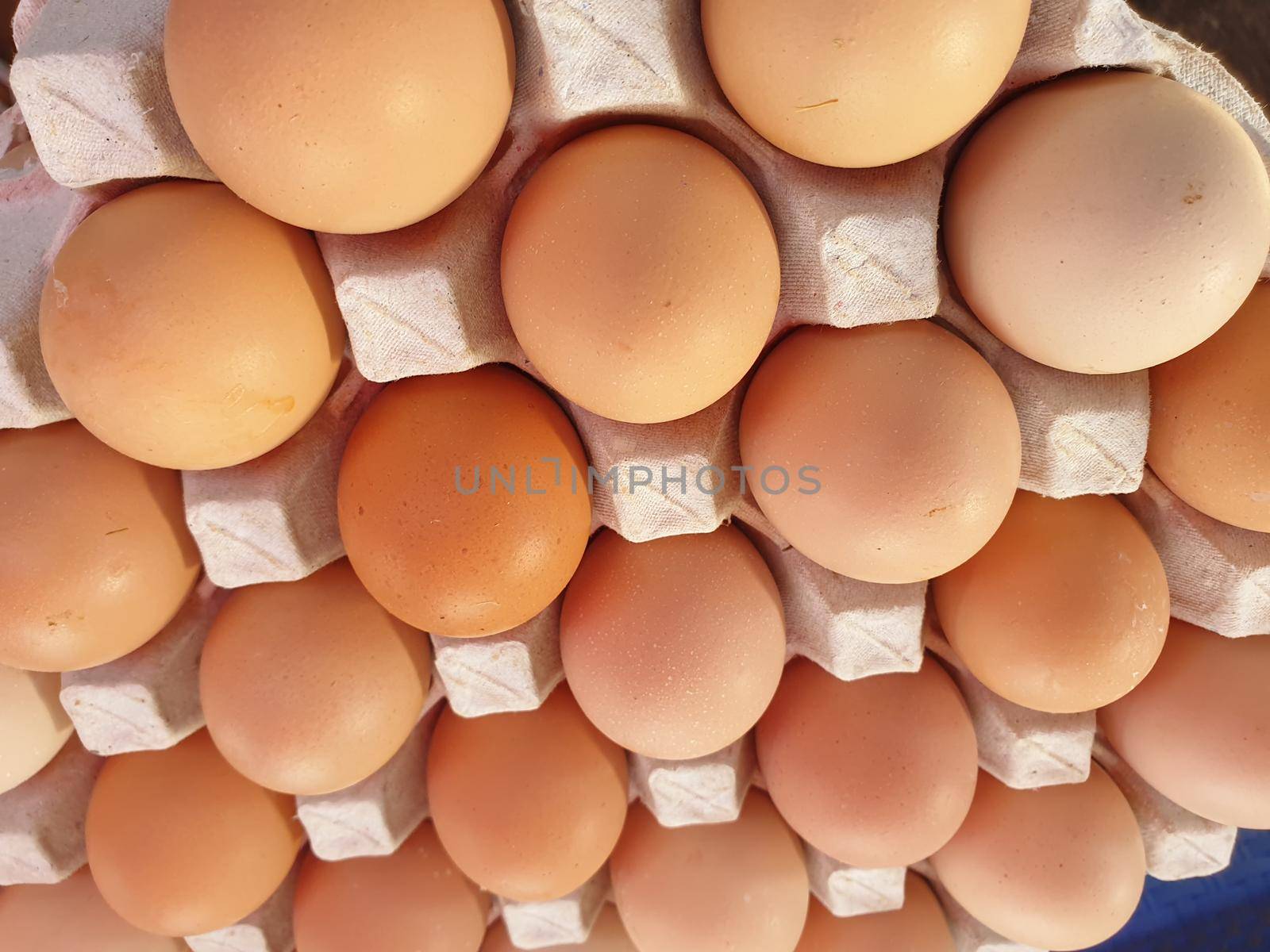 Fresh eggs products for sale in supermarket by NongEngEng